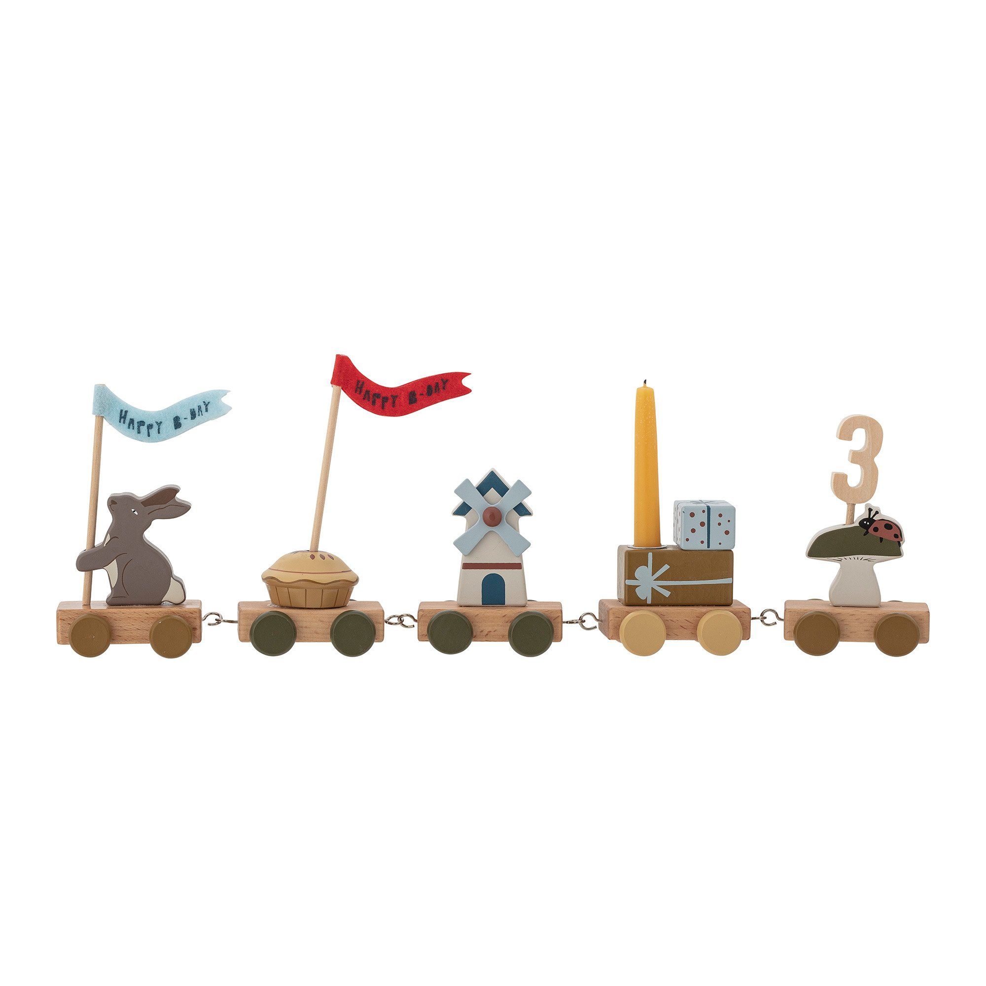Wanddekoobjekt Bloomingville Alfi Birthday Decoration, Braun