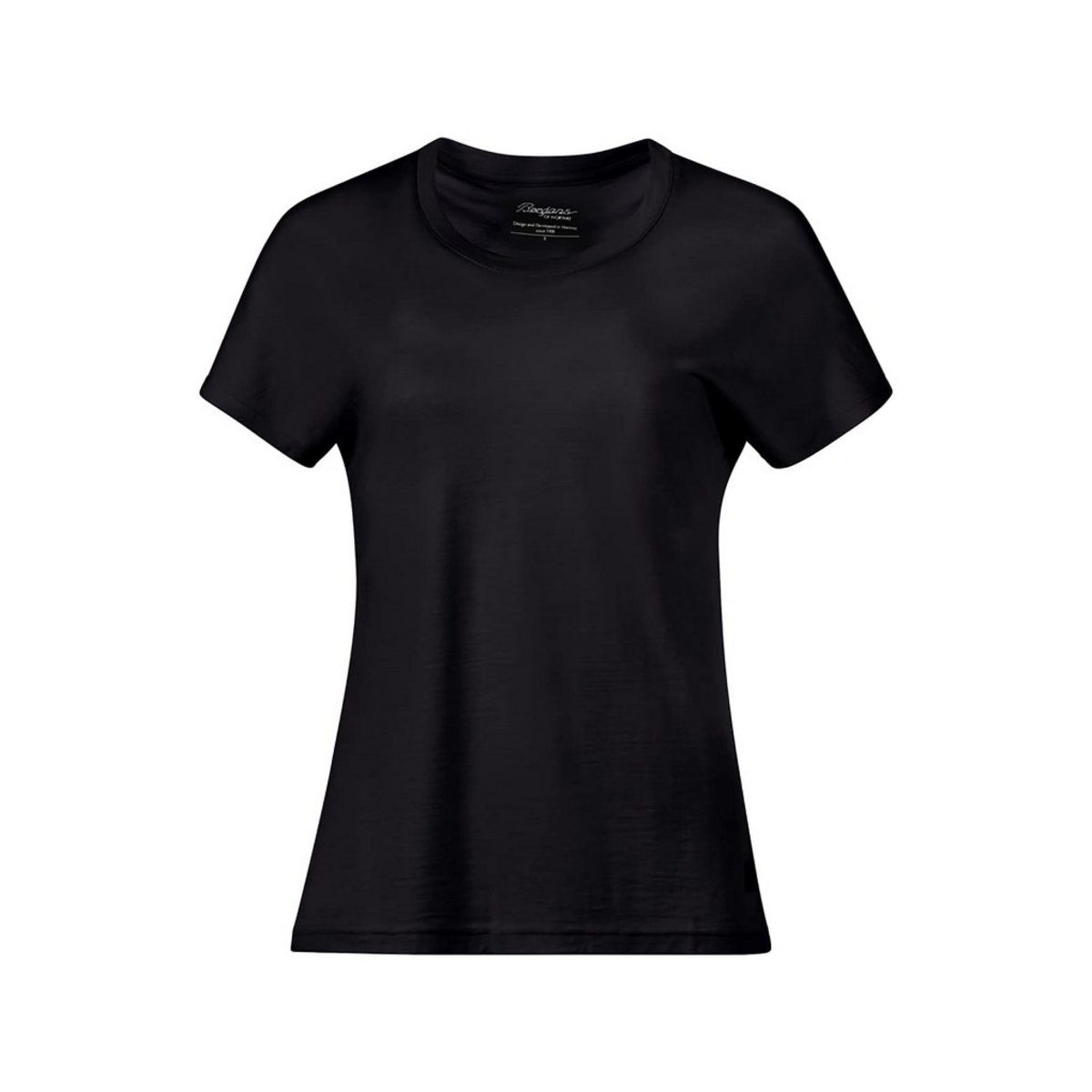 Bergans Langarmshirt schwarz regular fit (1-tlg) Black