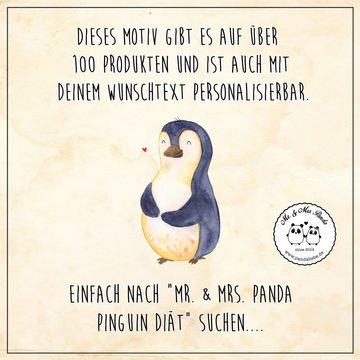 Mr. & Mrs. Panda Wärmflasche Pinguin Diät - Eisblau - Geschenk, Selbstrespekt, Wärmflasche mit Bez, (1-tlg), Flauschiger Bezug