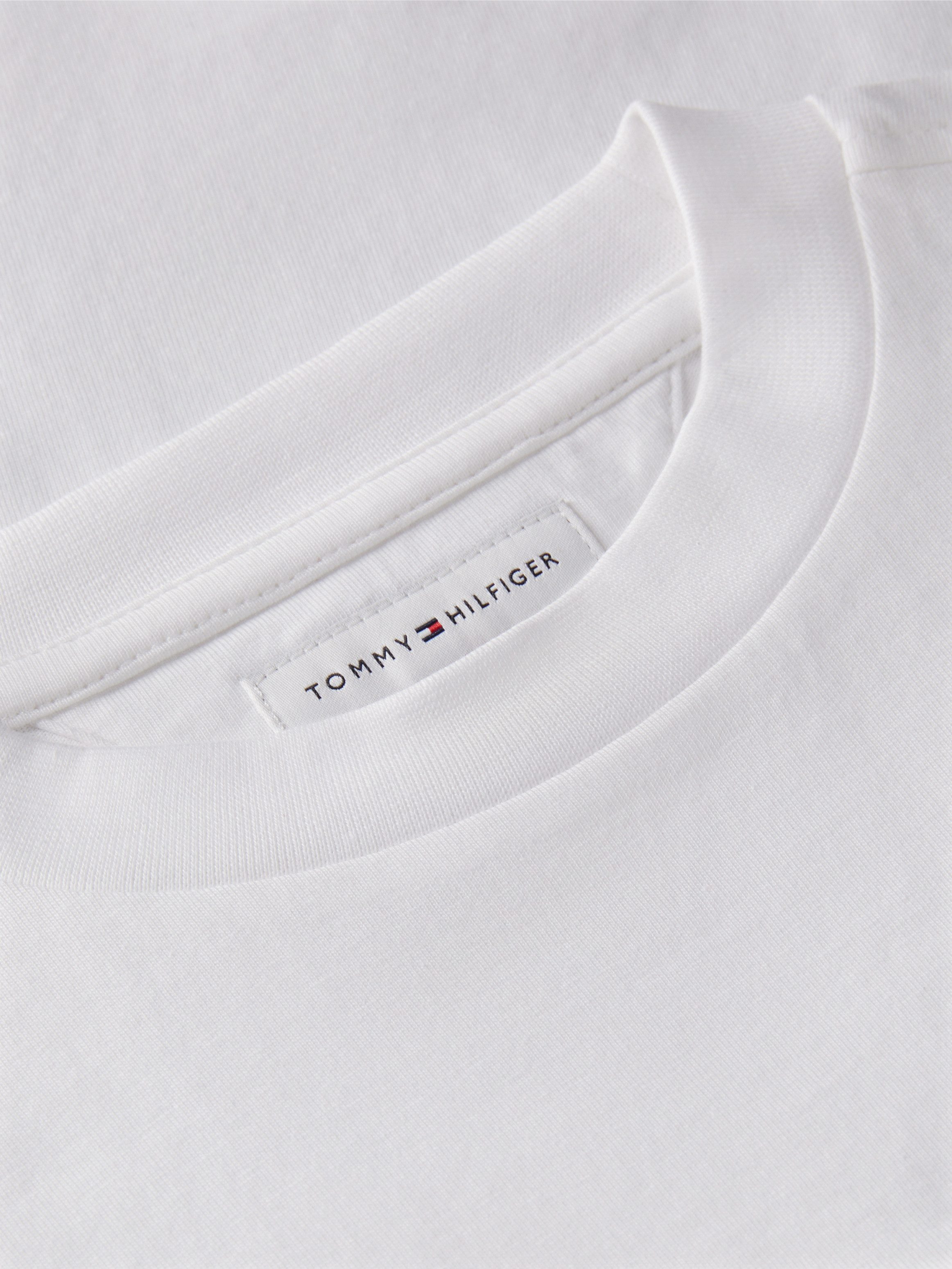 Tommy Hilfiger T-Shirt Rundhalsausschnitt, Regular Fit, reine Baumwolle,Kinder bis 16 Jahre