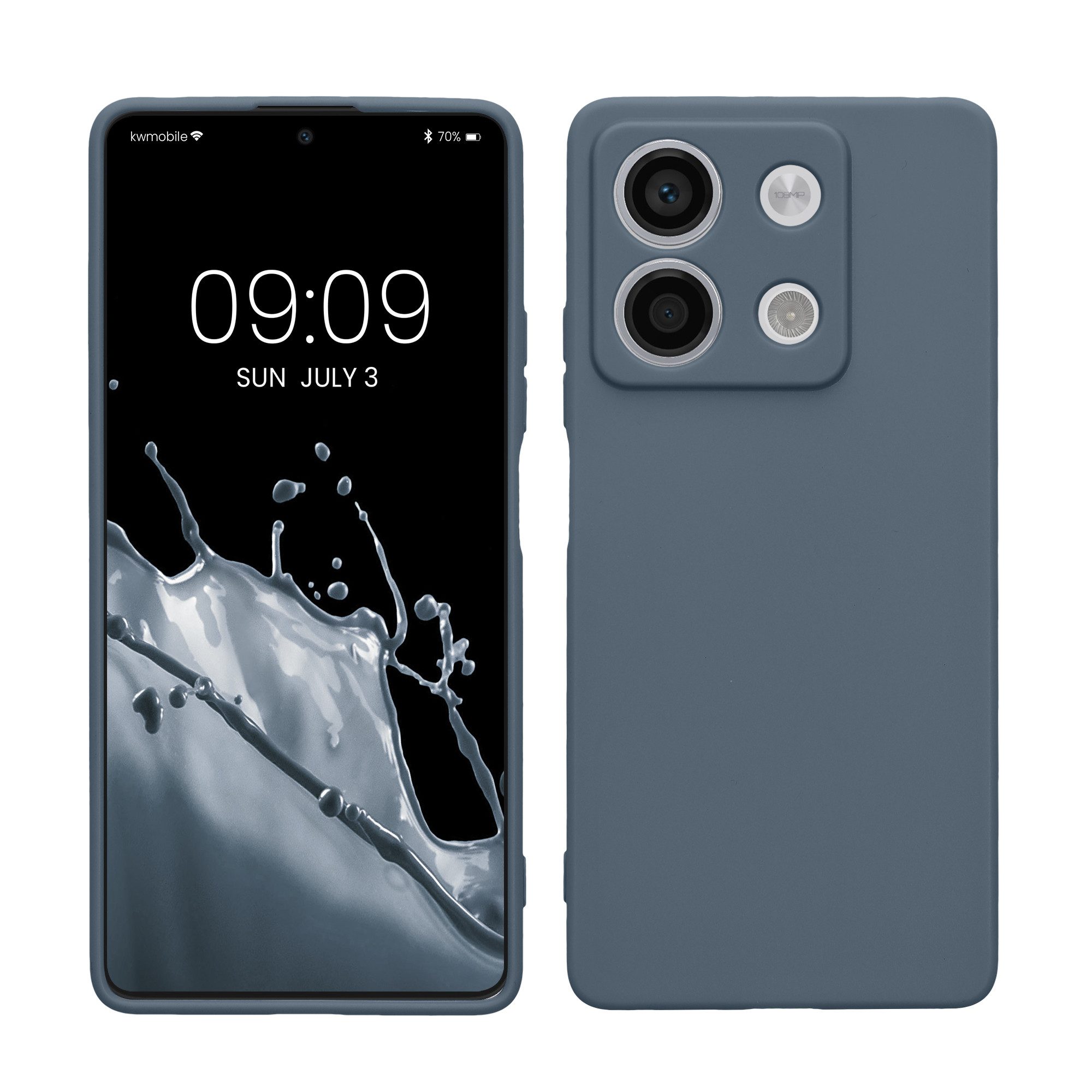 kwmobile Handyhülle Handyhülle für Xiaomi Redmi Note 13 5G Hülle, Weiches Handy Silikon Case - Schutzhülle Cover