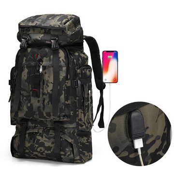 Sumosuma Tourenrucksack Wanderrucksack 80L XXL Reiserucksack Militär Rucksack für Camping (Für Radfahren, Klettern, Bergsteigen und Reisen Sport, Daypack Taktische Rucksäcke Herren Damen)