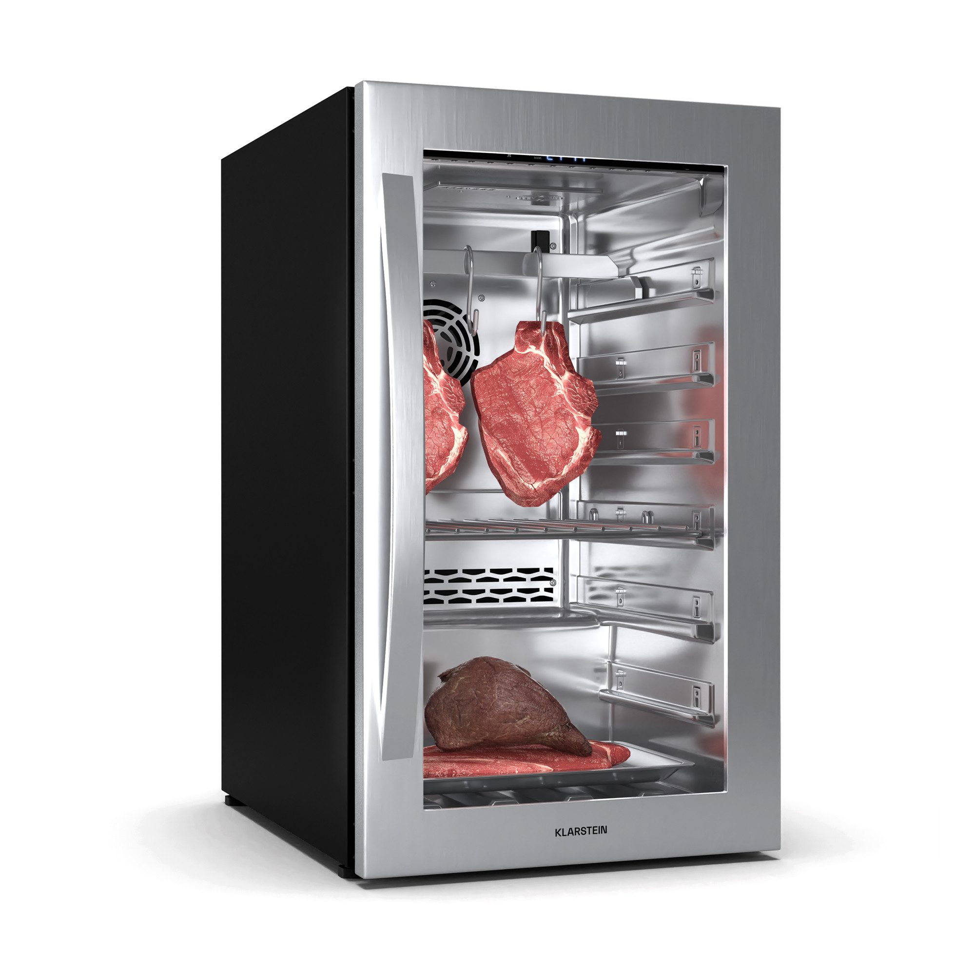 Klarstein Reifeschrank Steakhouse 88, 88 l, Elektrische Fleischkühlschrank LED Touch Kühlen 88 L