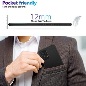 CoolGadget Handyhülle Black Series Handy Hülle für Samsung Galaxy A52 / A52 5G / A52s 5G 6,5 Zoll, Edle Silikon Schutzhülle für Samsung A52 / A52 5G / A52s 5G Hülle