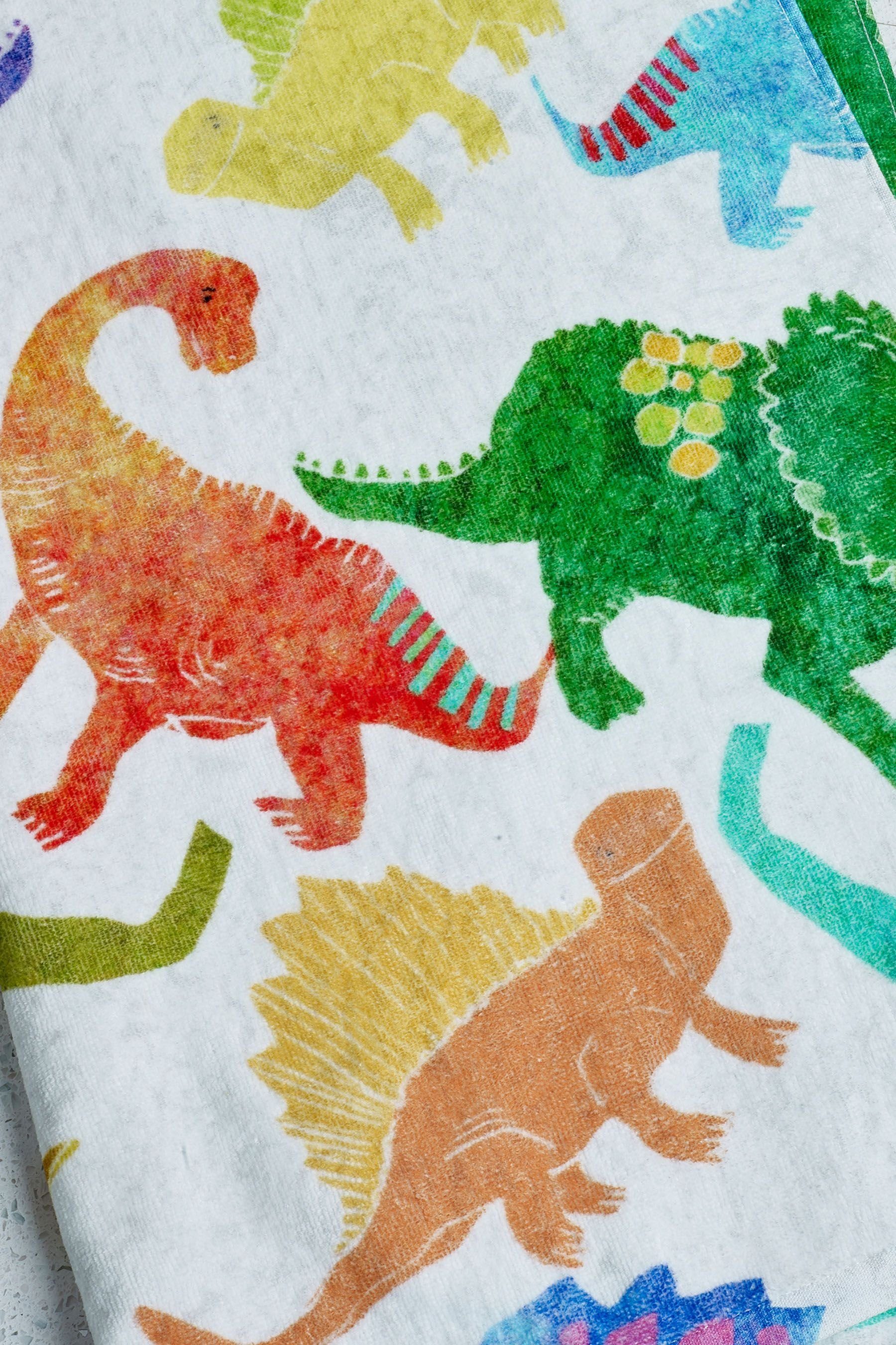 Handtuch Farben, Leuchtende Handtücher mit Next (1-St) Dino-Motiven,