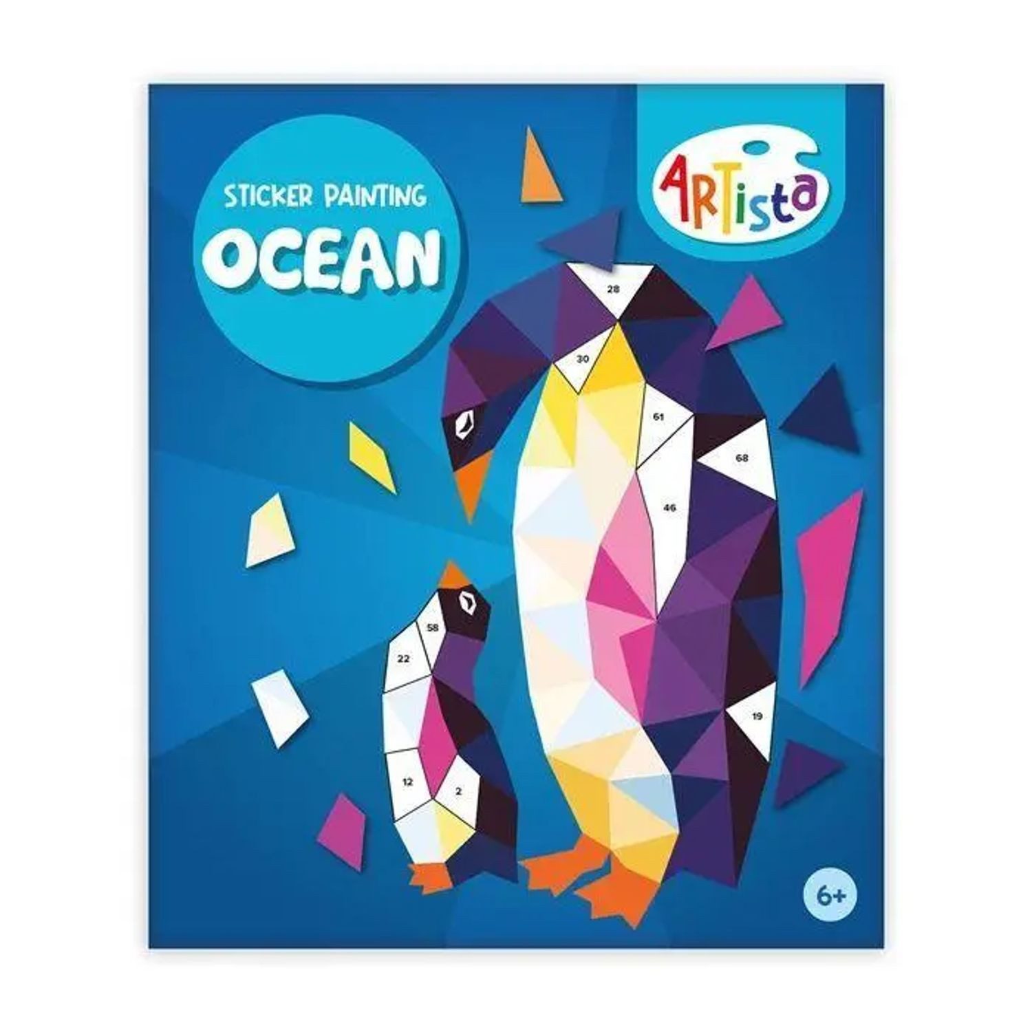BrainBox Spiel Sticker Painting Buch Ocean (MQ3)
