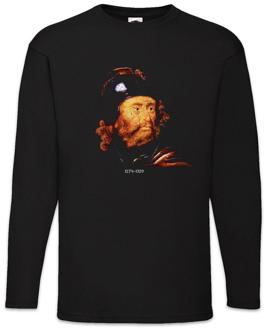 Langarmshirt Robert The Bruce Langarm T-Shirt King William Wallace Scotland Flag