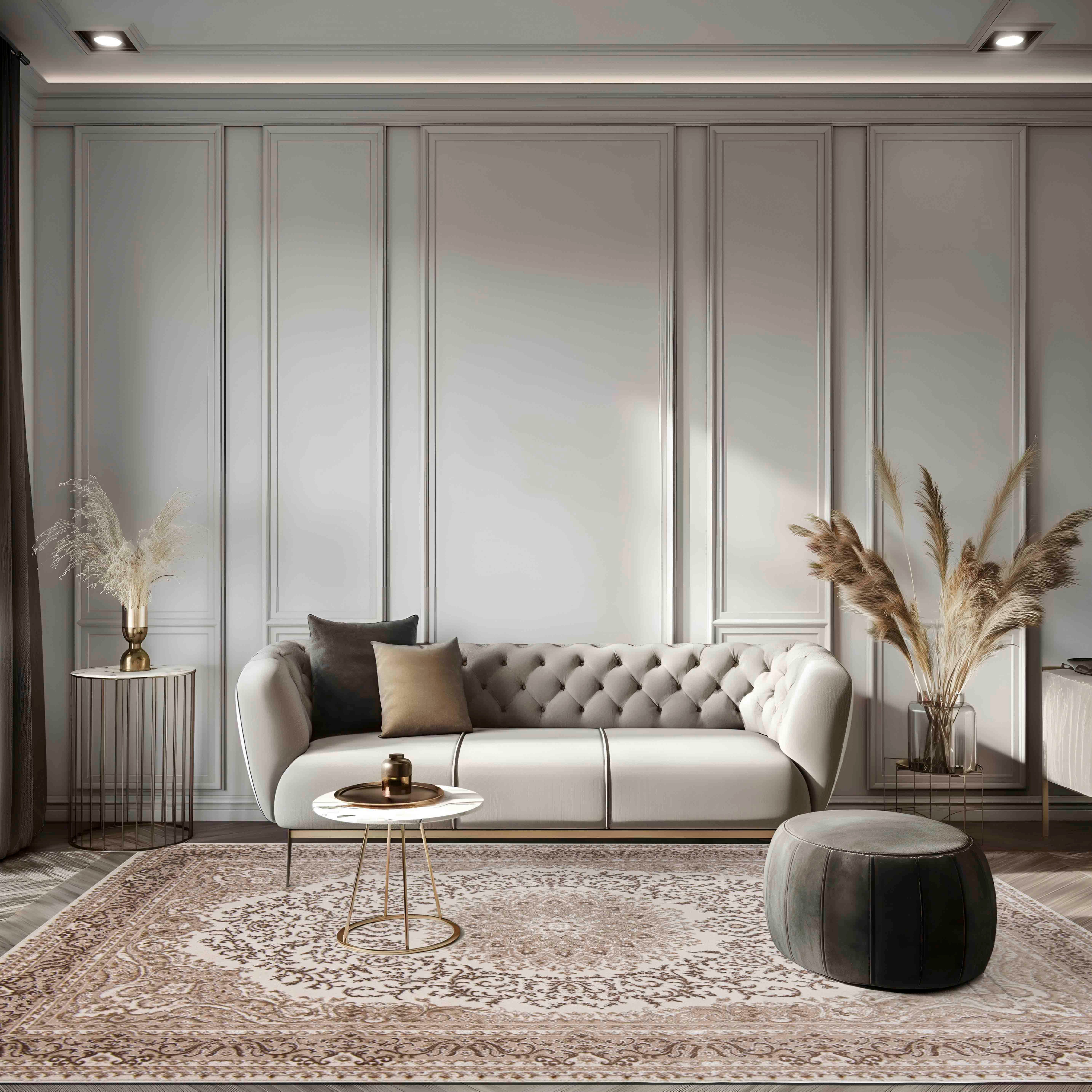 Mazovia Designteppich Modern Abstrakt Teppich für Wohnzimmer Schlafzimmer Büro - Kurzflor, 80 x 150 cm, Fußbodenheizung – Bild 3 von 5