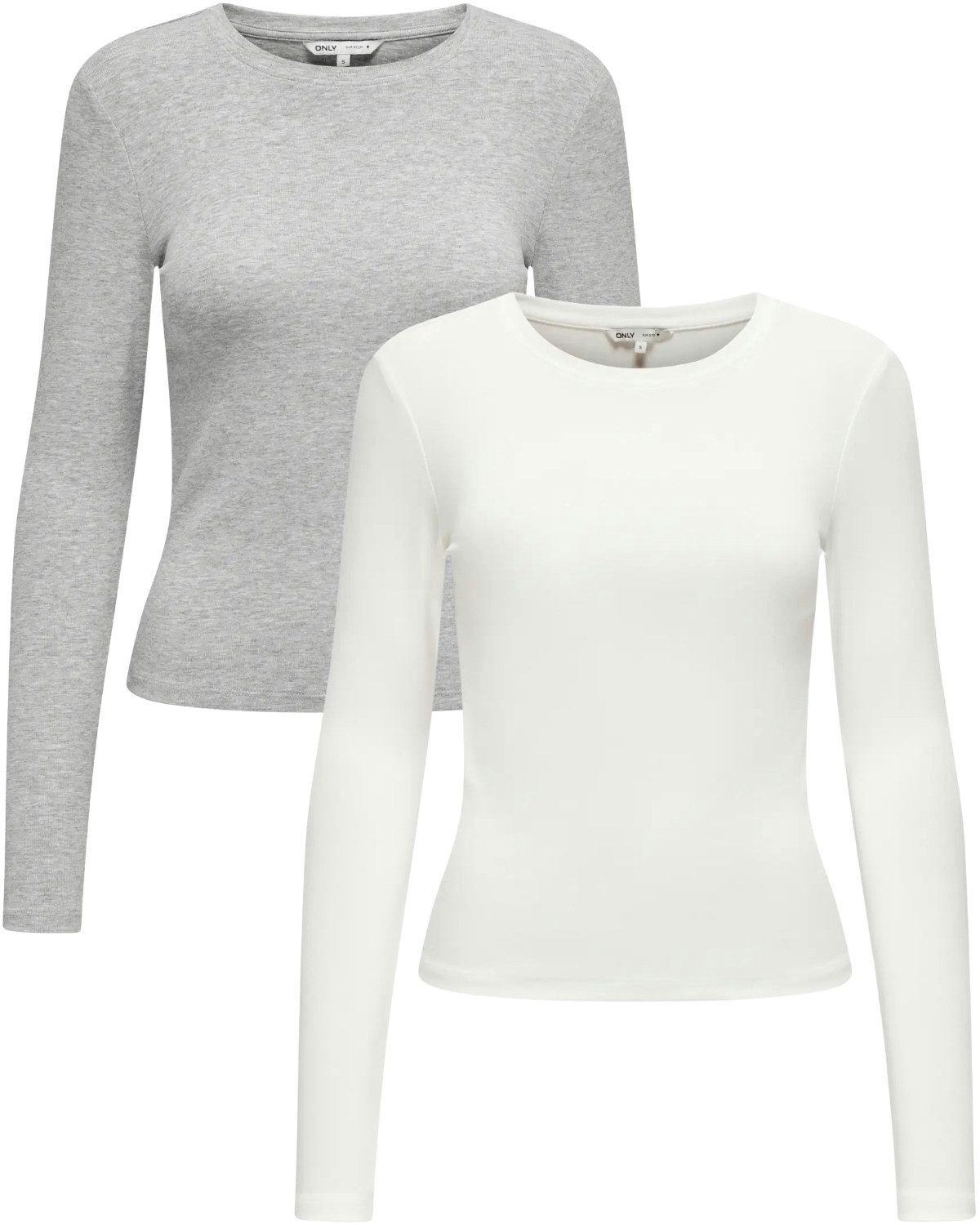 ONLY Langarmshirt (Spar Set, 2er-Pack) schlichtes günstig online kaufen