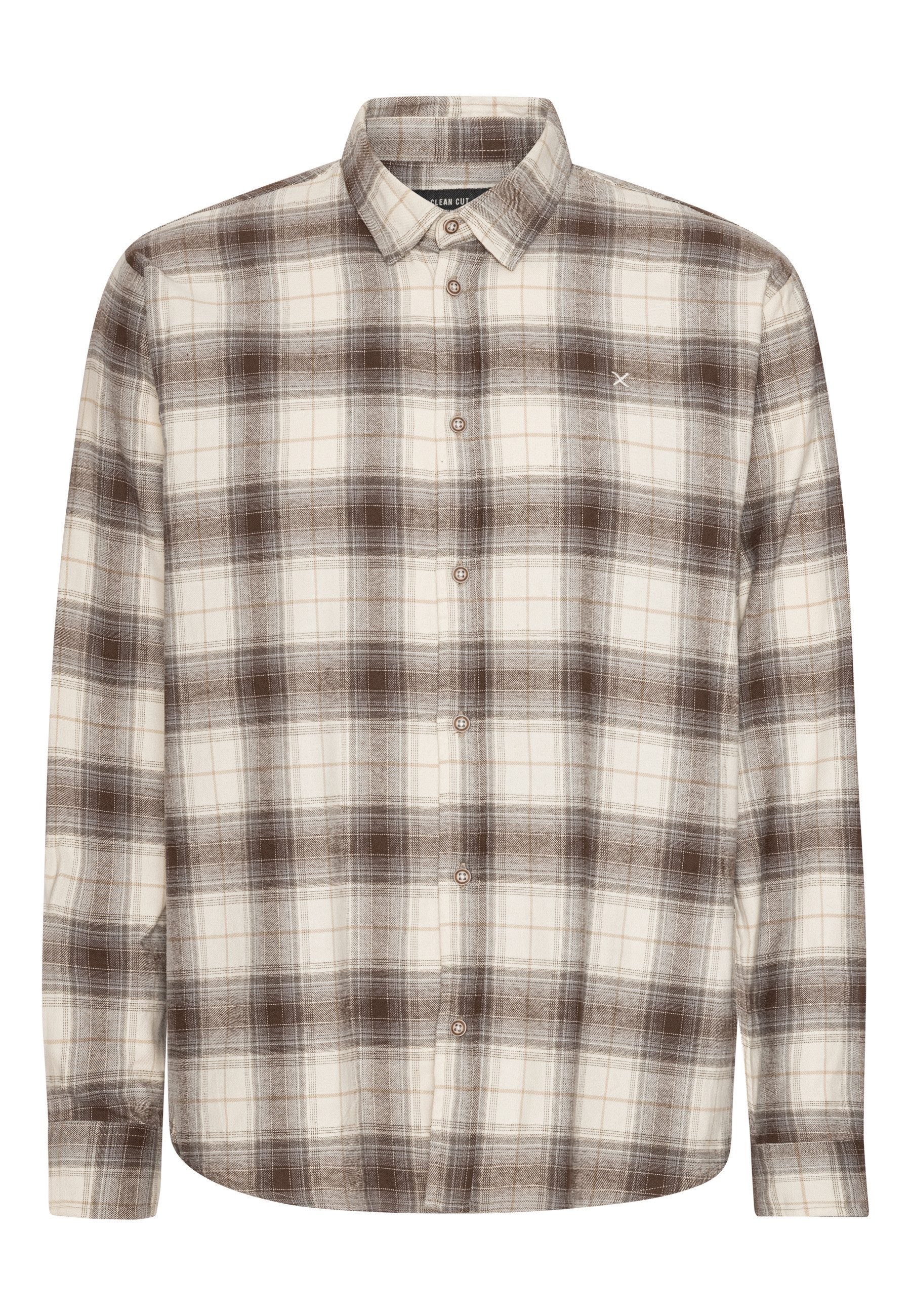 Clean Cut Copenhagen Langarm-Poloshirt Clean Cut Copenhagen Dylan Checked Flannel Shirt (1-tlg)