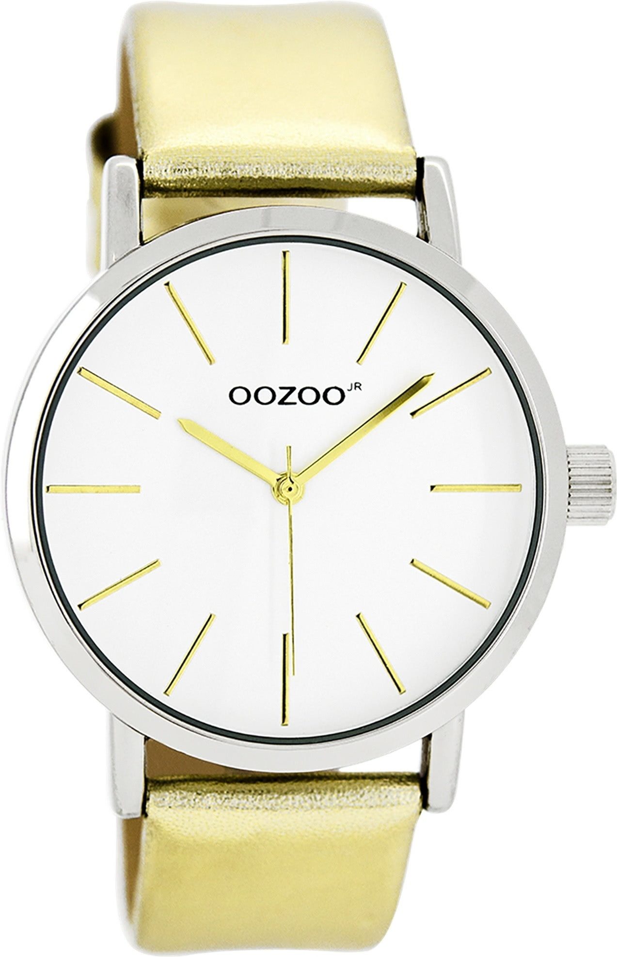 OOZOO Quarzuhr Oozoo Damen Armbanduhr JR Analog Metall, (Analoguhr), Damenuhr rund, groß (ca. 40mm) Metallarmband, Fashion-Style