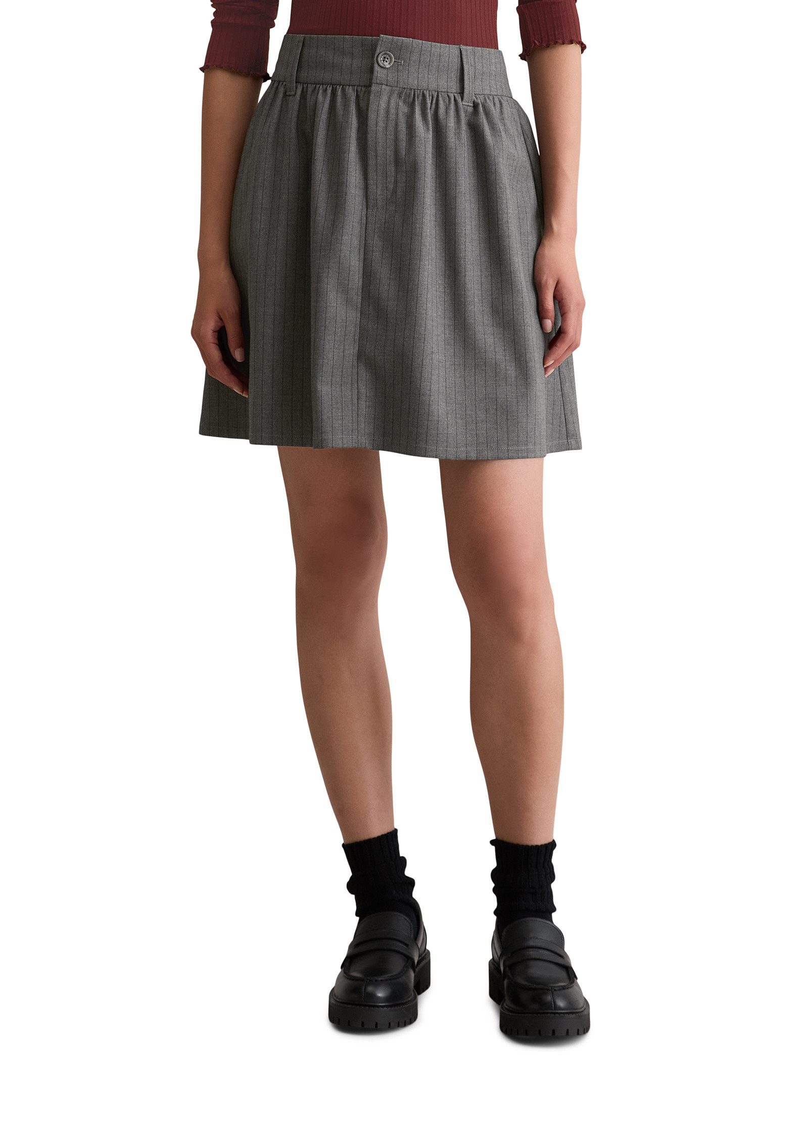 Marc O'Polo DENIM Webrock aus Viskose-Mit mit recyceltem Polyester