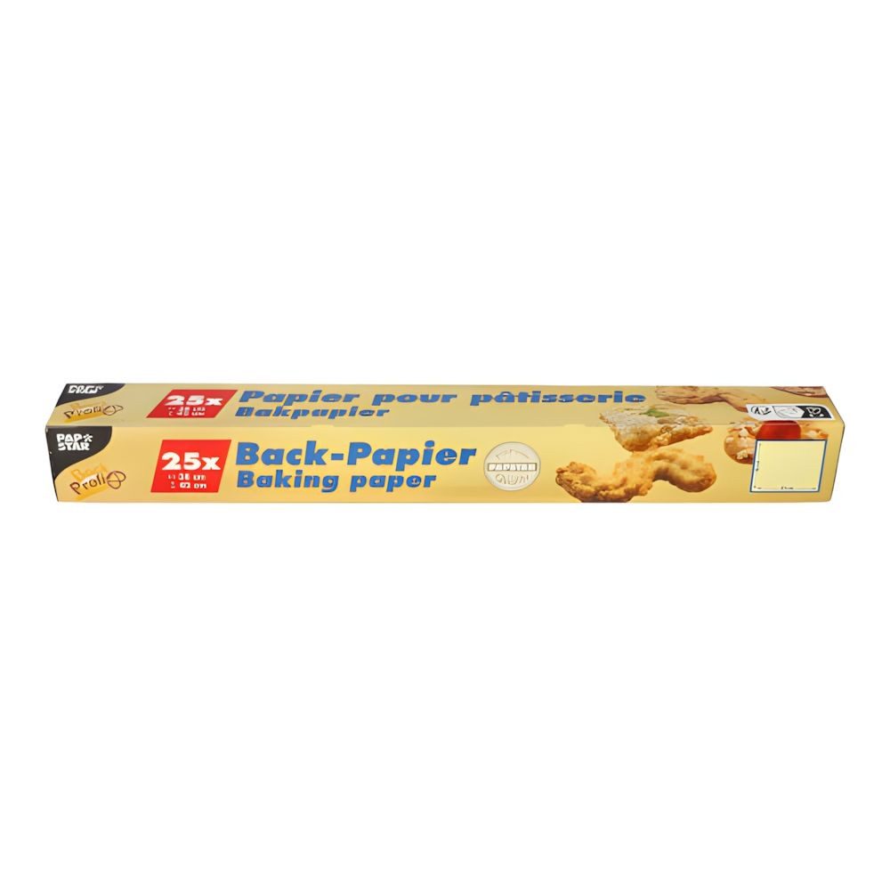 PAPSTAR Backpapier 600 x Blatt Backpapierzuschnitte 38 cm x 42 cm braun in Faltschachtel