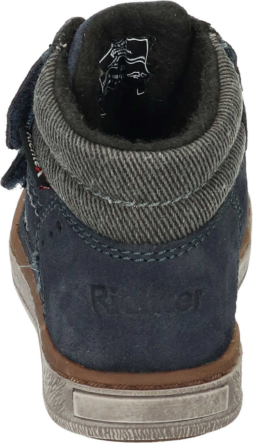 RichTEX Stiefel mit blau Richter Klettschuh