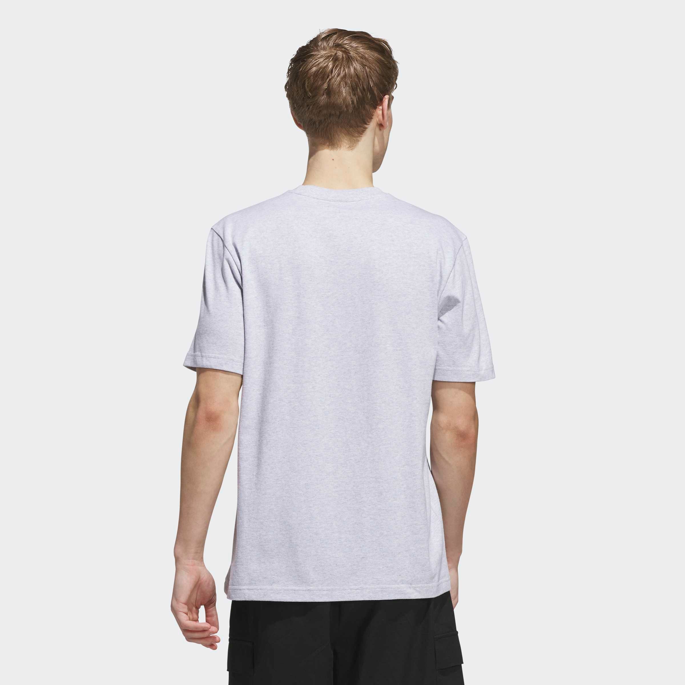 adidas Sportswear T-Shirt M LUX CLR HTH T mit Rundhalsausschnitt, aus Baumwolle