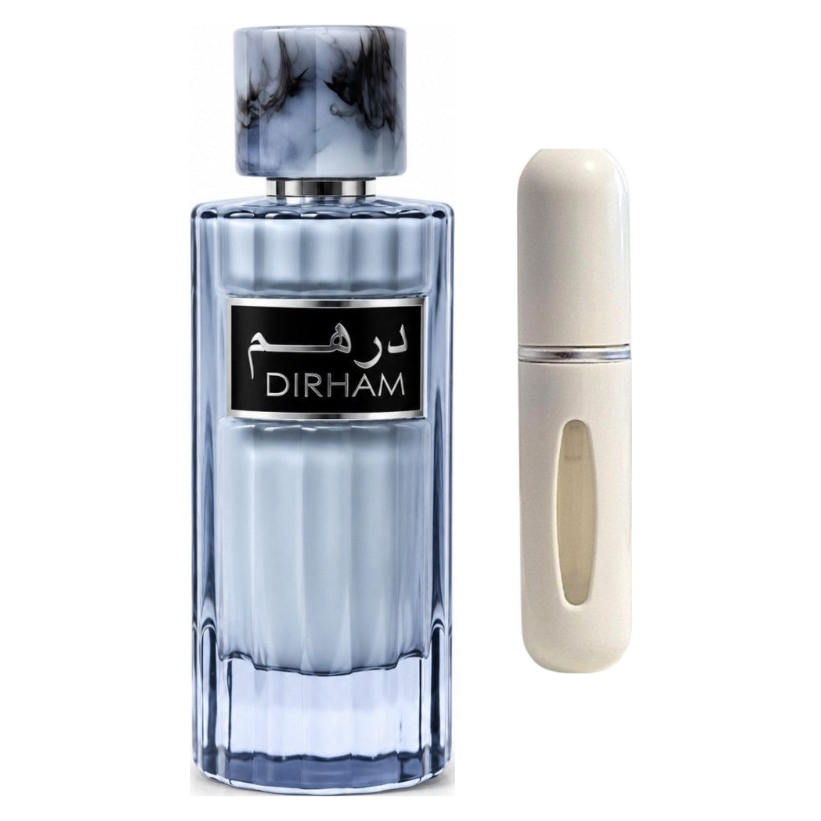 Ard Al Zaafaran Duft-Set Premium Water Dirham Silver EDP – + Parfümzerstäuber (leer)