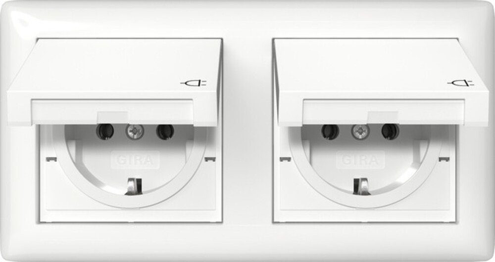 GIRA Klemmen Gira Steckdose KD +Set IP44 415803