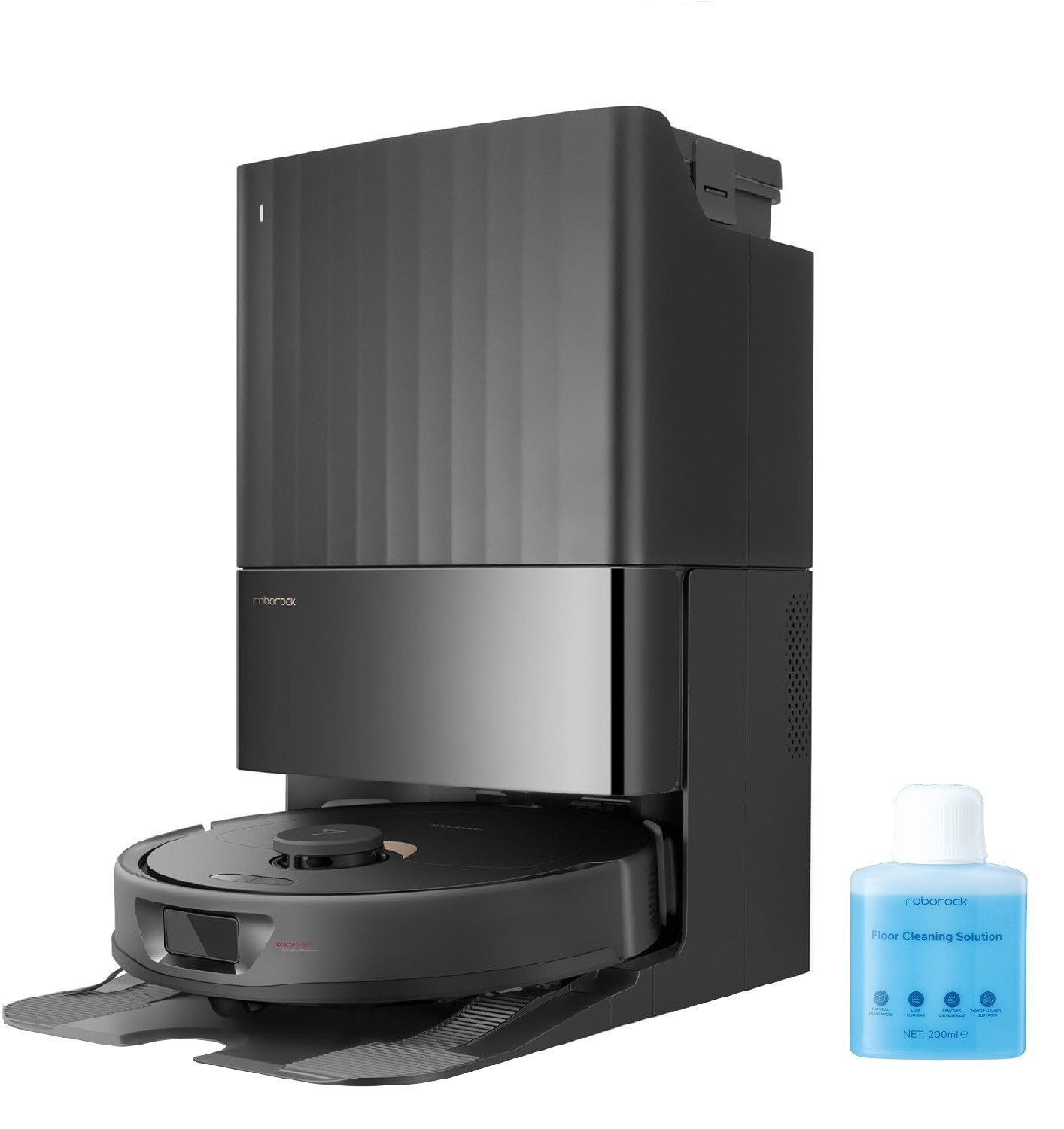 Roborock Saugroboter Qrevo Pro (Upgrade von Qrevo S/S7 MAX), FlexiArm Design™ Kantenwischsystem, All-in-One-Dock, 7000 Pa, Warmlufttrocknung, Zwei rotierende Mopps, Smarte Vorschläge für Sperrzonen, 60°C-Heißwasser-Moppwäsche, Intelligentes Waschen und Wischen, 98,8% Ecken und Kantenreinigung