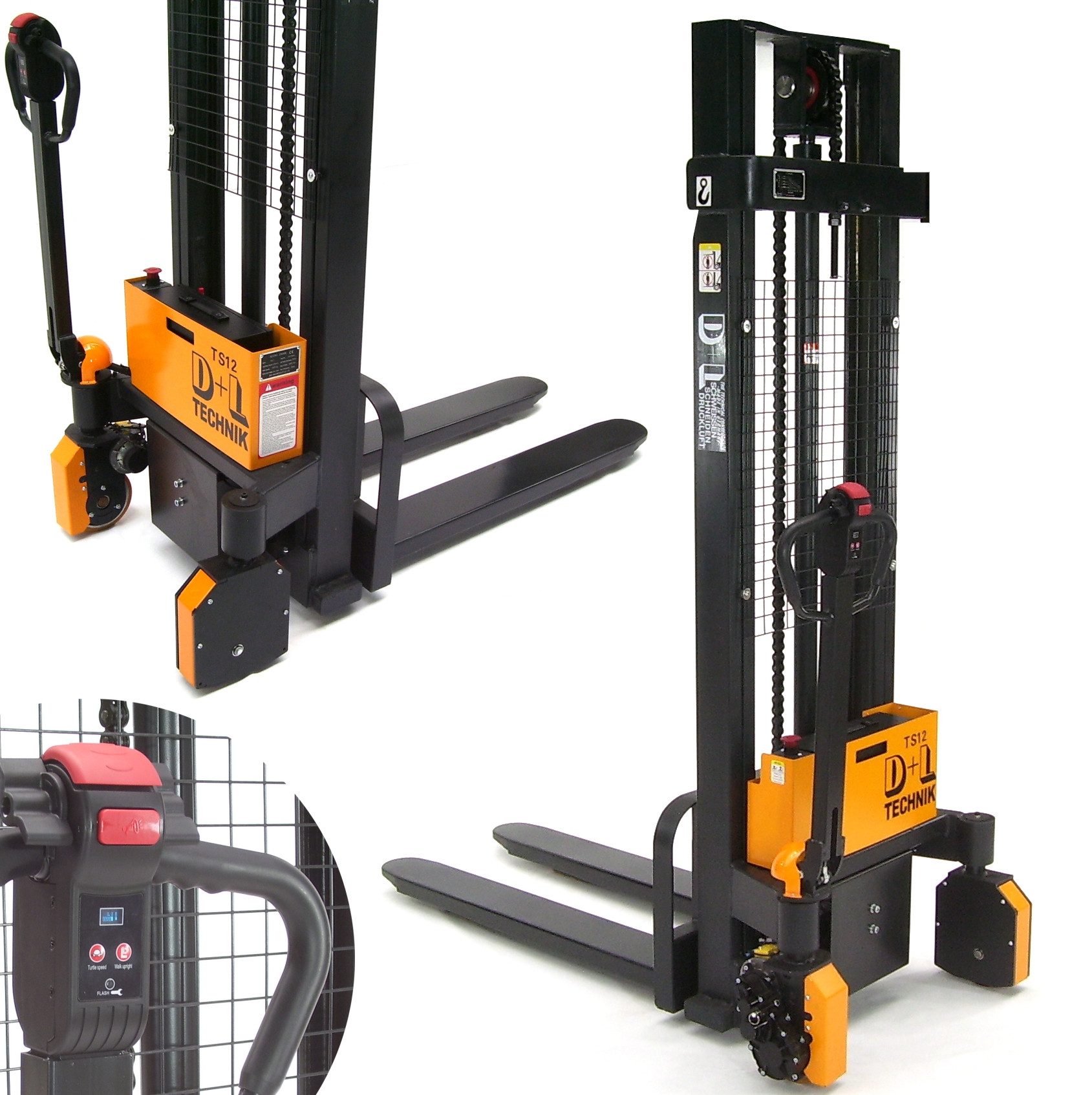 Apex Hochhubwagen Elektro Hochhubwagen 1.5t Hubwagen 3,3m 48V Li-Ion 57129, (1 St)