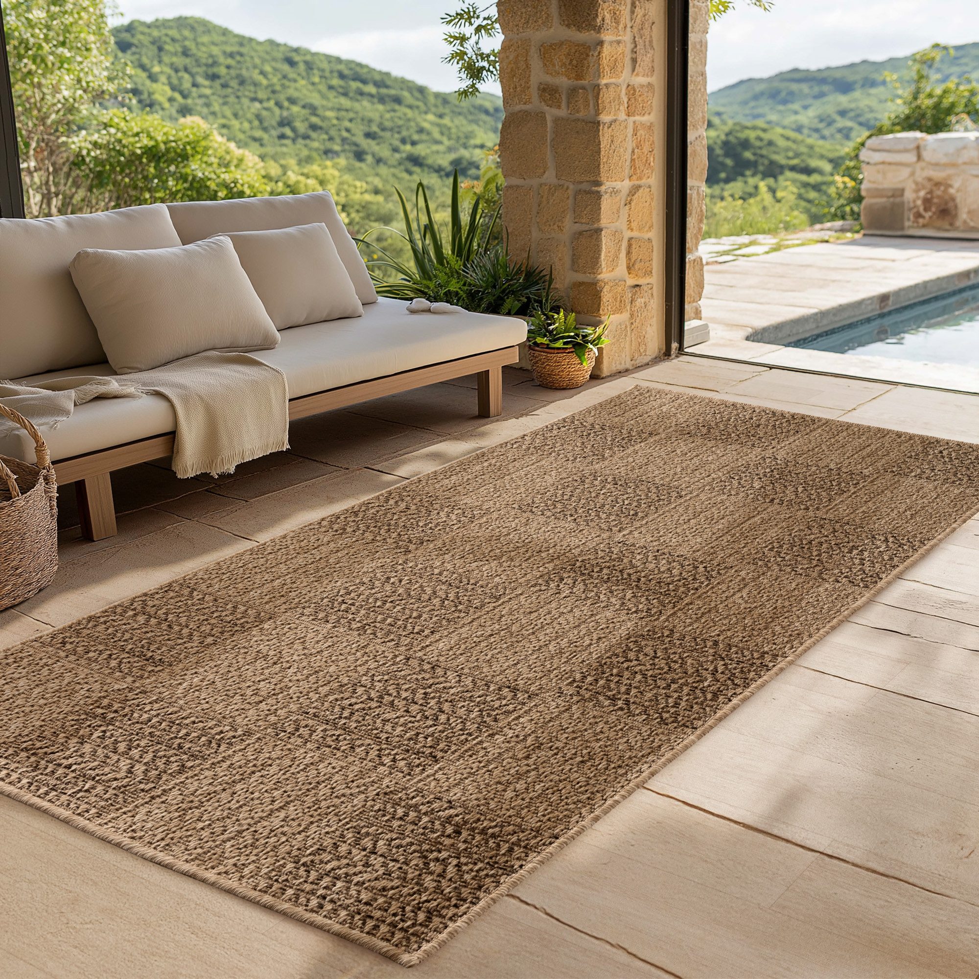 SIMPEX24 Outdoorteppich Boho Design, Läufer, Höhe: günstig online kaufen