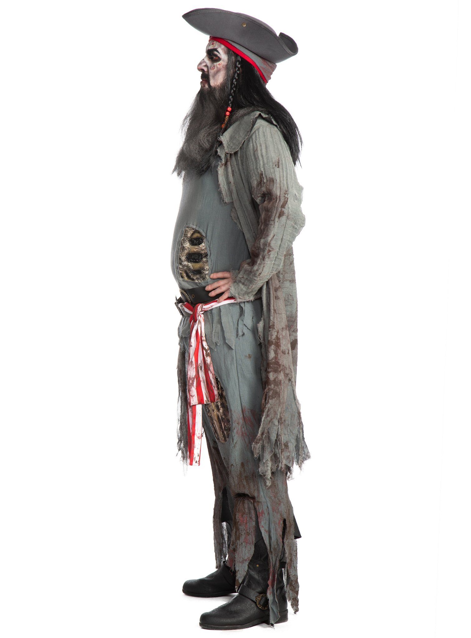 Maskworld Zombie-Kostüm Zombie Pirat - Karneval Faschingskostüm Herren