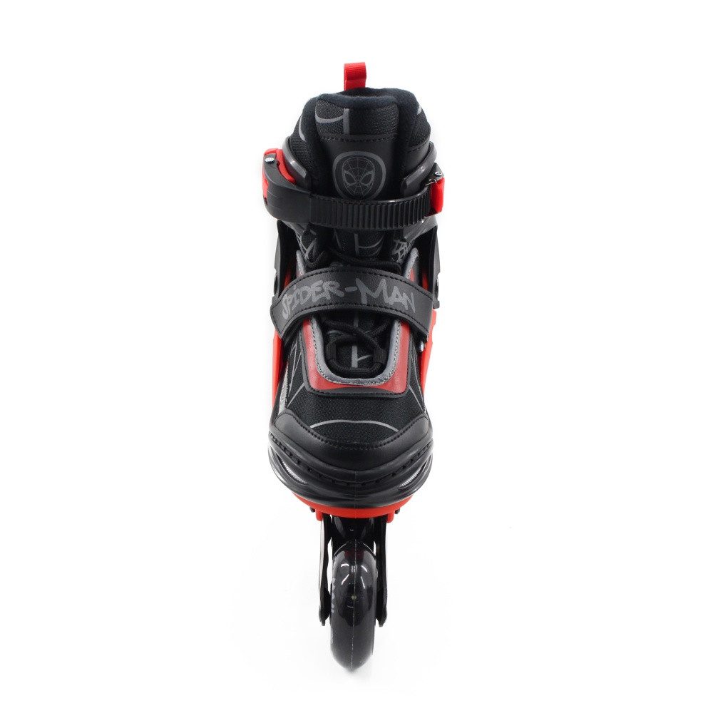 Seven Polska Inlineskates Kinder Inliner Spider-Man Softboots 3 IN 1 - SIZE 34-37 schwarz. LED