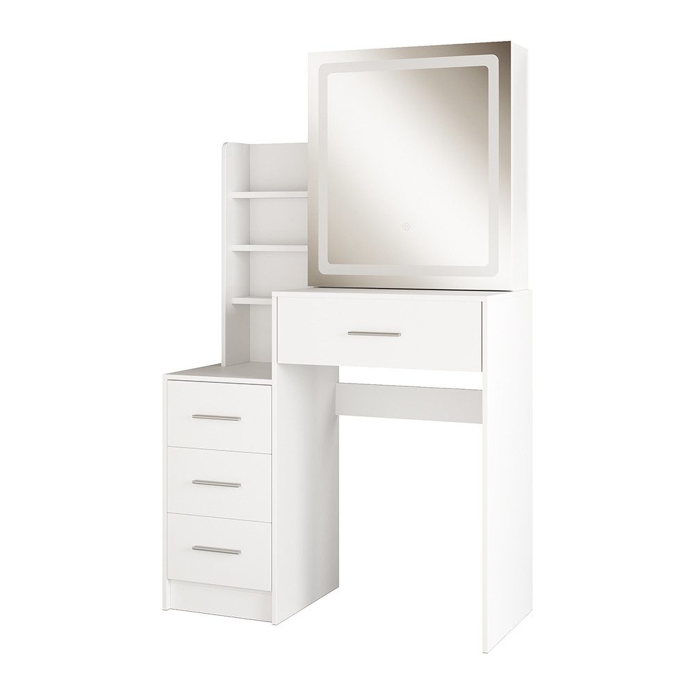 Vicco Schminktisch Lisca, Weiß, 80 cm günstig online kaufen