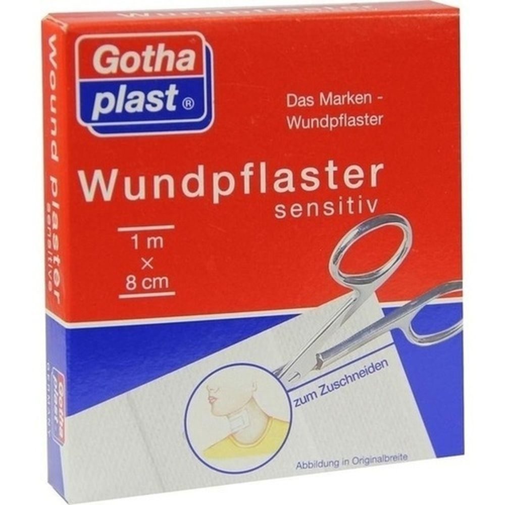 Gothaplast GmbH Wundpflaster GOTHAPLAST Wundpfl.sensitiv 8 cmx1 m geschnitten 1St