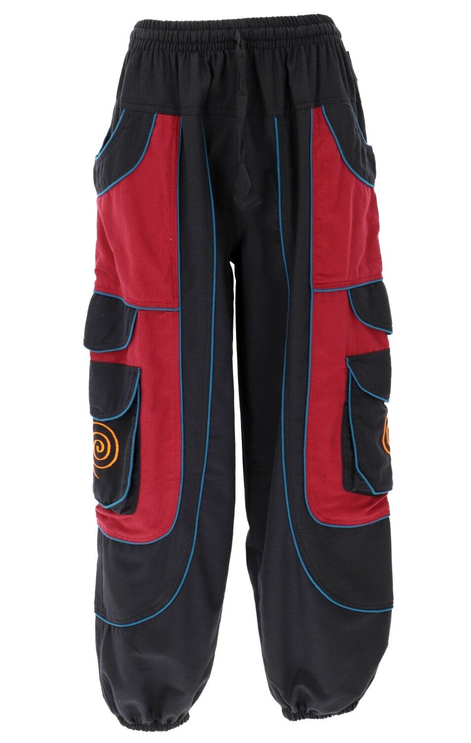 Guru-Shop Relaxhose Goahose, Herren Yoga Hose, bequeme Freizeithose.. Festival, Hippie, Ethno Style, alternative Bekleidung