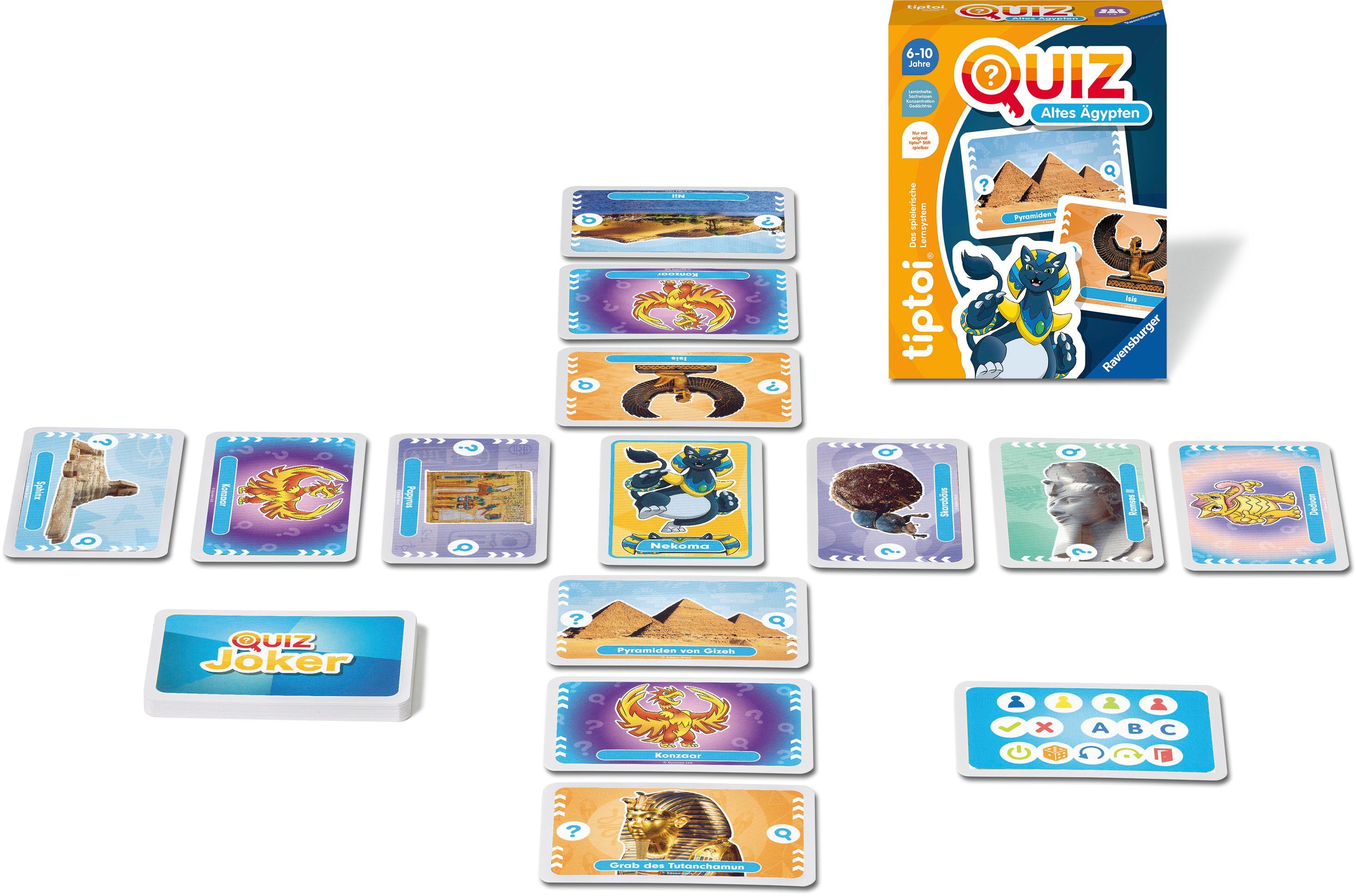 Ravensburger Spiel tiptoi® Quiz Altes Ägypten, Kinderspiel, Made in Europe