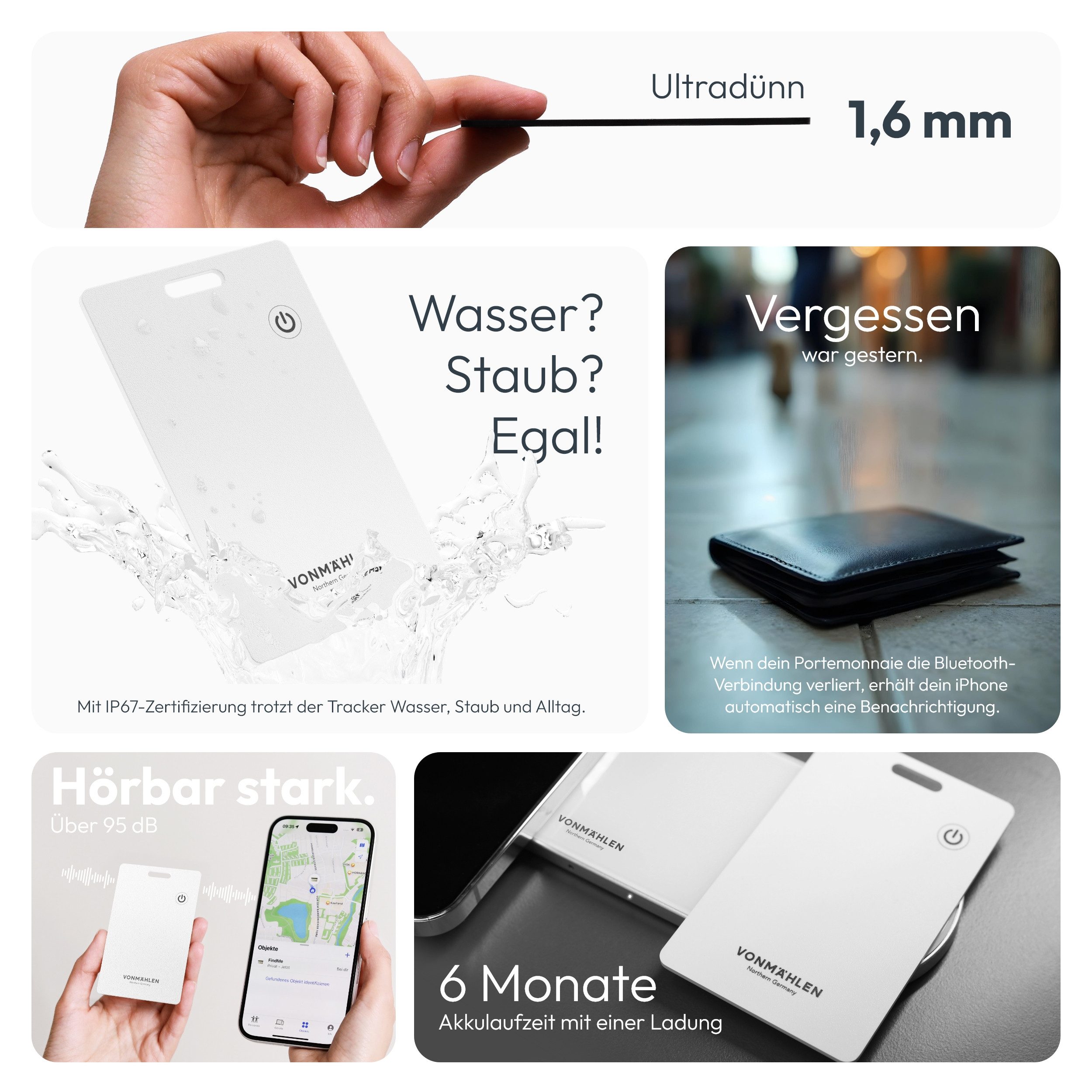 VONMÄHLEN FindMe Bluetooth-Tracker