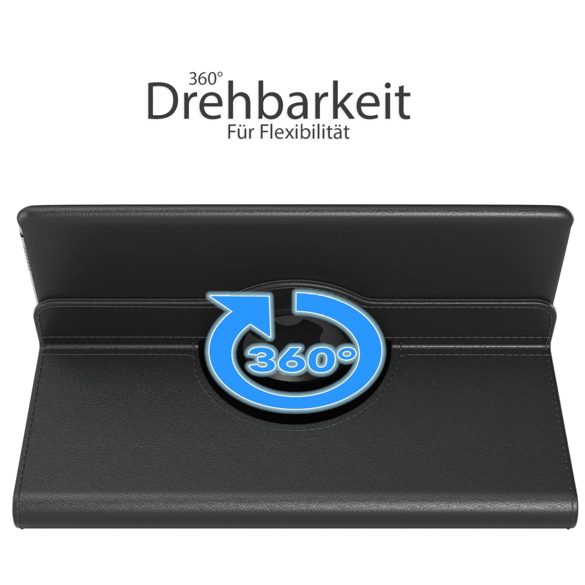 EAZY CASE Tablet-Hülle Rotation Case für Apple iPad Pro 9,7" (2016) 9,7 Zoll, Hülle 360° drehbar mit Standfunktion Etui Anti-Kratz Tasche Schwarz