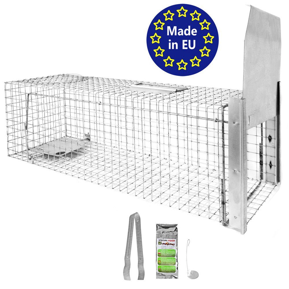 Petigi Lebendfalle Tierfalle Lebendfalle Marderfalle Otter Wiesel 80 x 26 x 26 cm Stable