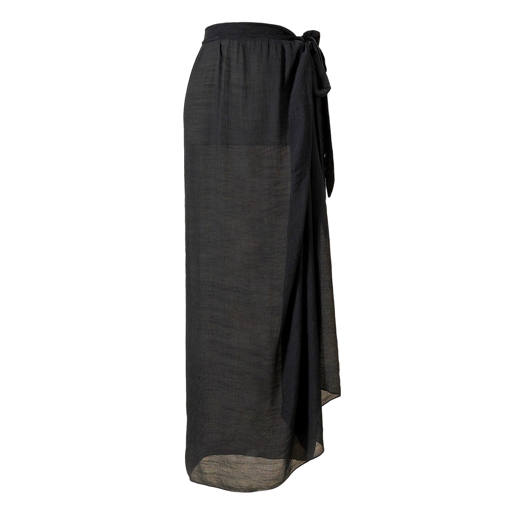 Mutig Sommerrock Damen Sarong Pareo aus Chiffon, Sexy Bikini Cover Up (Leichter & Luftiger Wickelrock lang mit seitlicher Schnürung, Strandkleid für Sommer) Strandurlaub & Pool, Badeanzug Überwurf