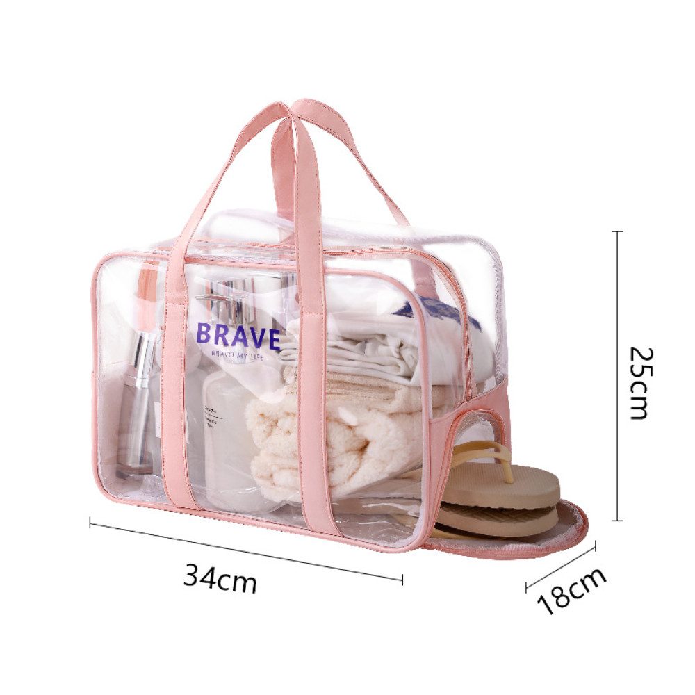 Blusmart Strandtasche Transparente, wasserdichte Strandtasche aus PVC (Groß günstig online kaufen