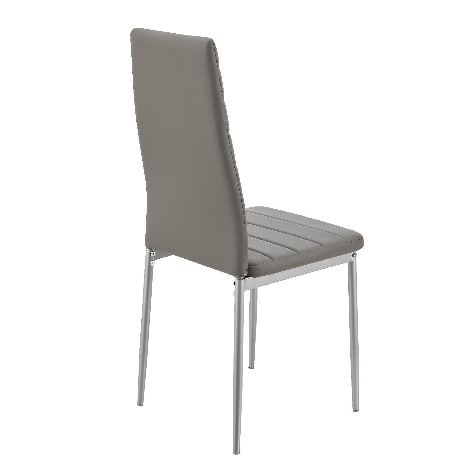 Juskys Loja modern Grau Esszimmerstuhl pflegeleicht, bis bequem, St), 120 kg (2 belastbar und