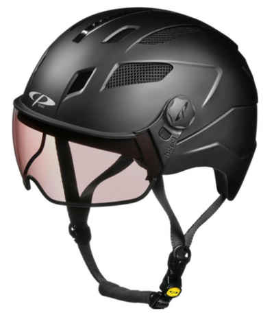 CP premium helmets Fahrradhelm Chimayo Urban mit Vario Visier Fahrradhelm E Bike Helm black matt