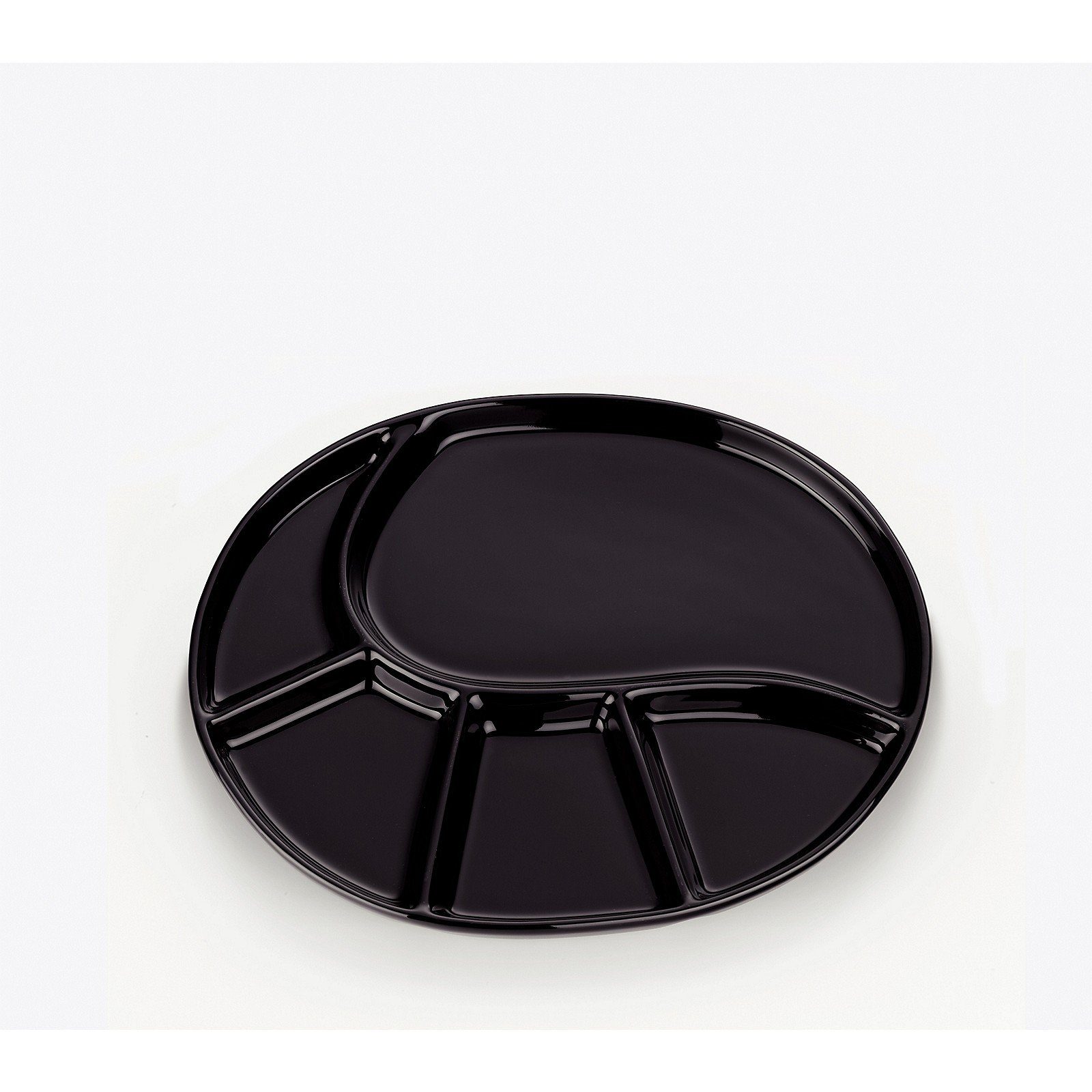 kela Fondue Vroni, Fondueteller aus Keramik L 28cm x B 22cm schwarz