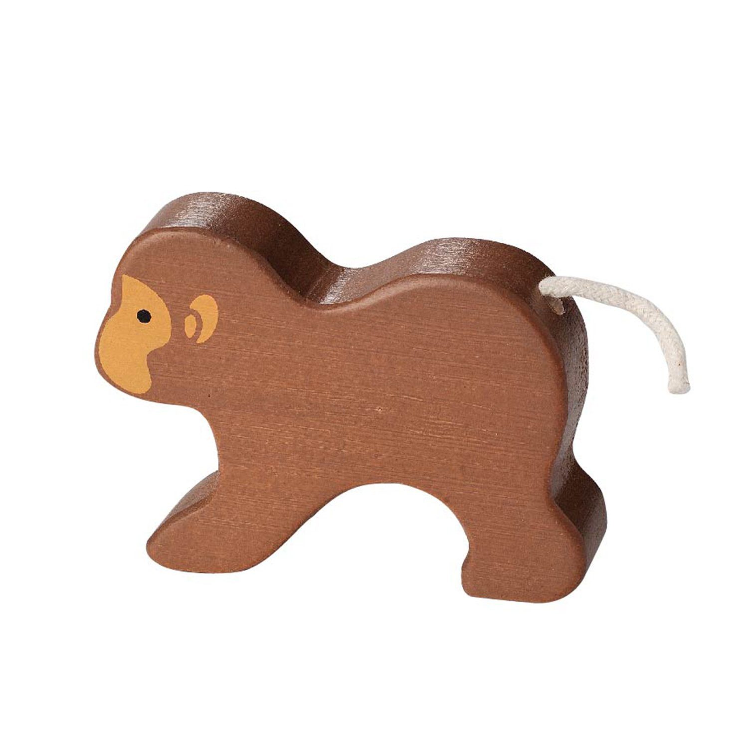 EverEarth® Lernspielzeug Bambus Affe – Holz Spielfigur für Kinder