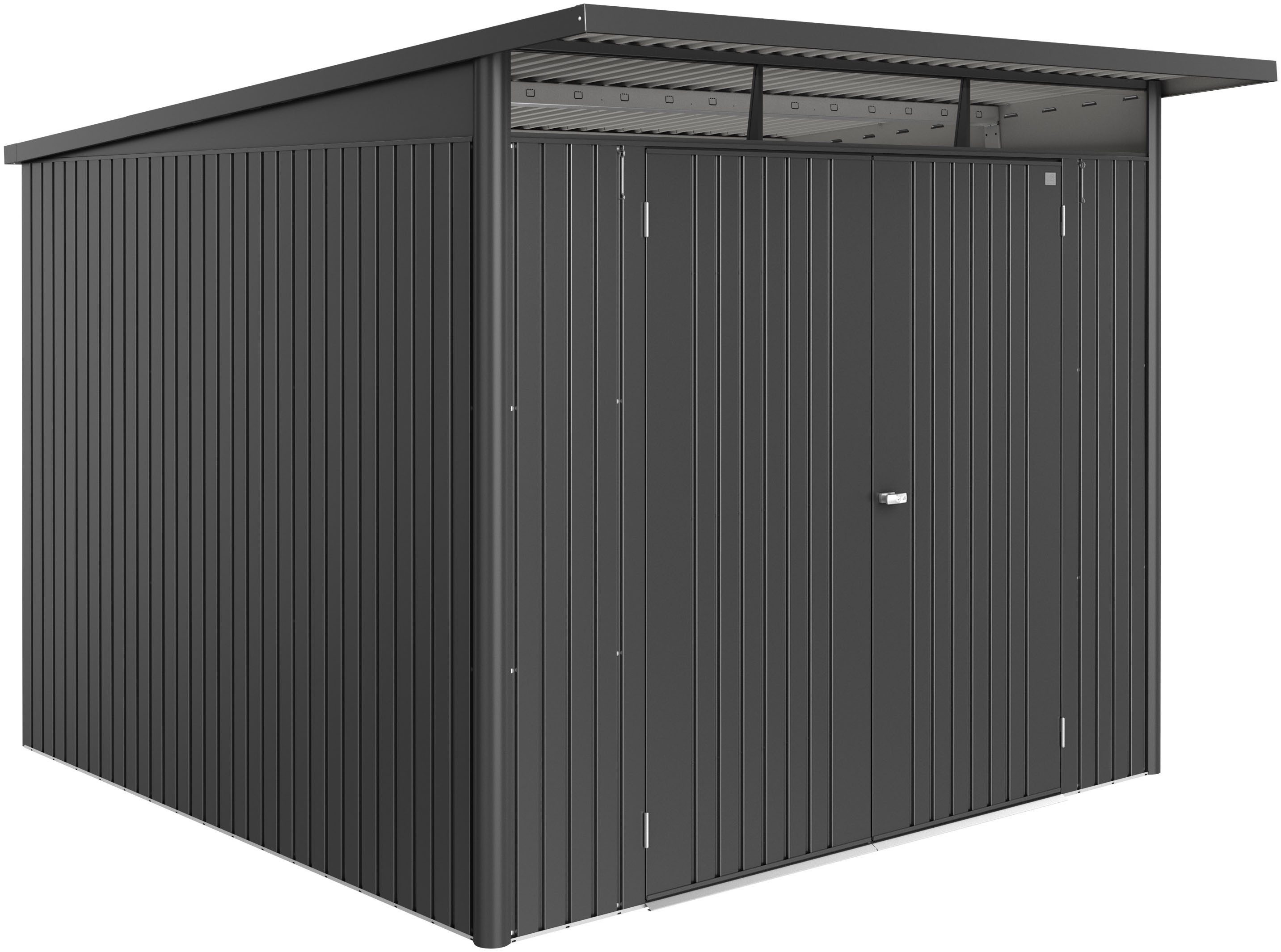 Biohort Gerätehaus AvantGarde ECO Gr. A7, BxT: 260x300 cm, verschiedene Farben mit Doppeltür