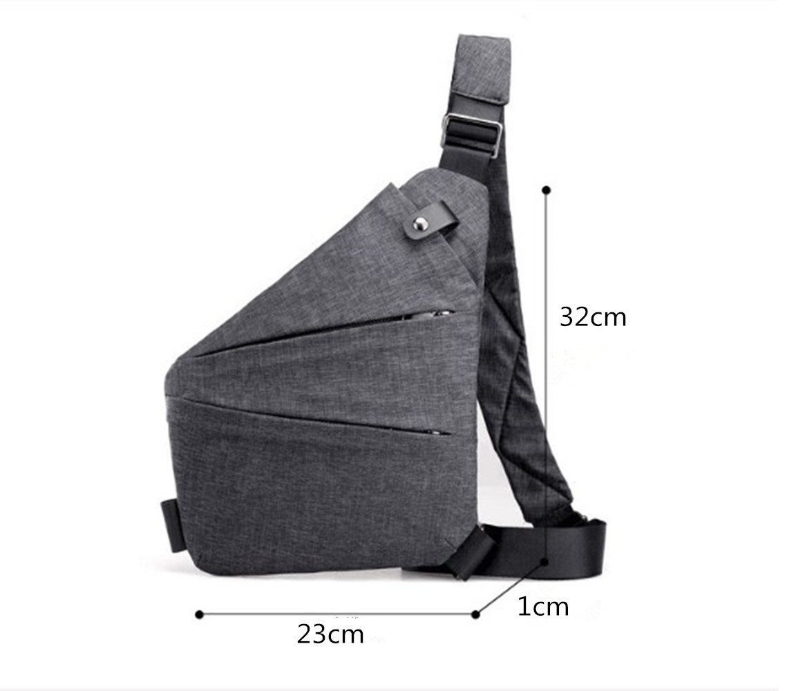 feinlux Umhängetasche Umhängetasche Reisetasche, Tasche, Umhängetasche (Packung, Bag Brusttasche Herren Damen, Wasserresistent (1 Stück), Großes Fassungsvermögen und ergonomisches Design