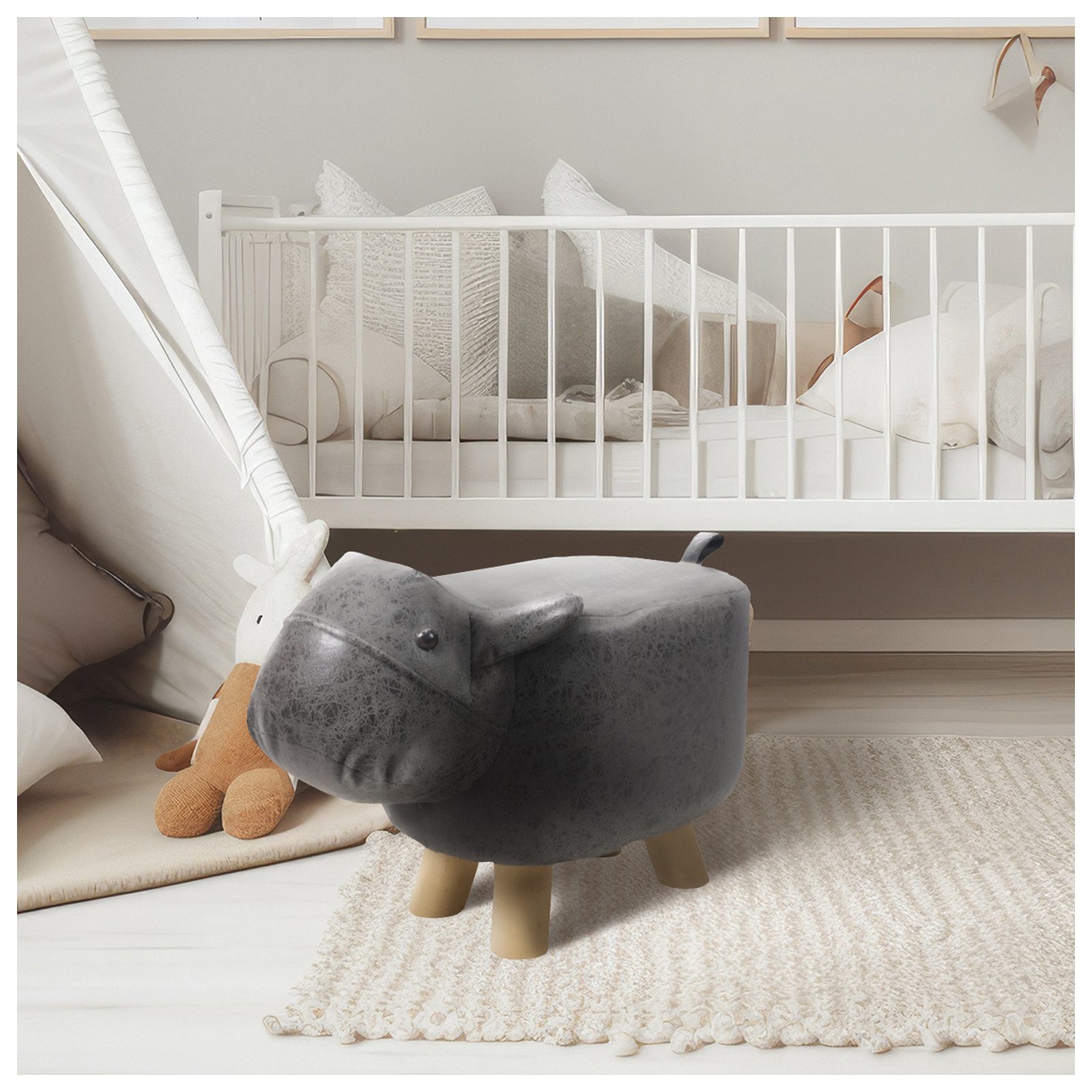 HTI-Living Kinderhocker Kinderhocker Enrik Nilpferd (Stück, günstig online kaufen