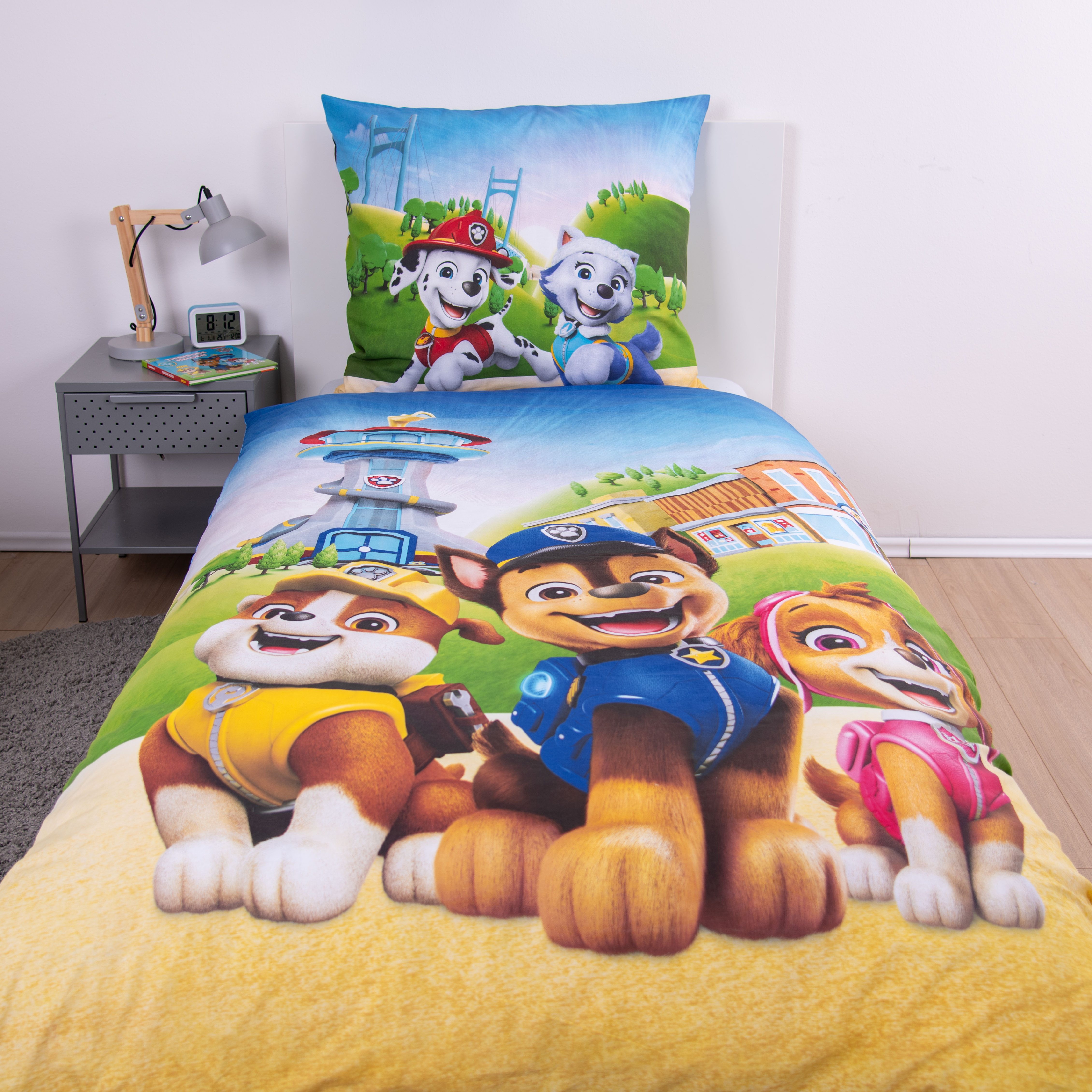 PAW PATROL Kinderbettwäsche Paw Patrol, Renforcé, 2 teilig, Wendebettwäsche