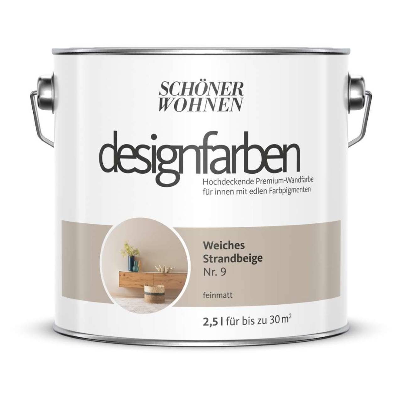 Wand- und Deckenfarbe Weiches Strandbeige Nr. 9