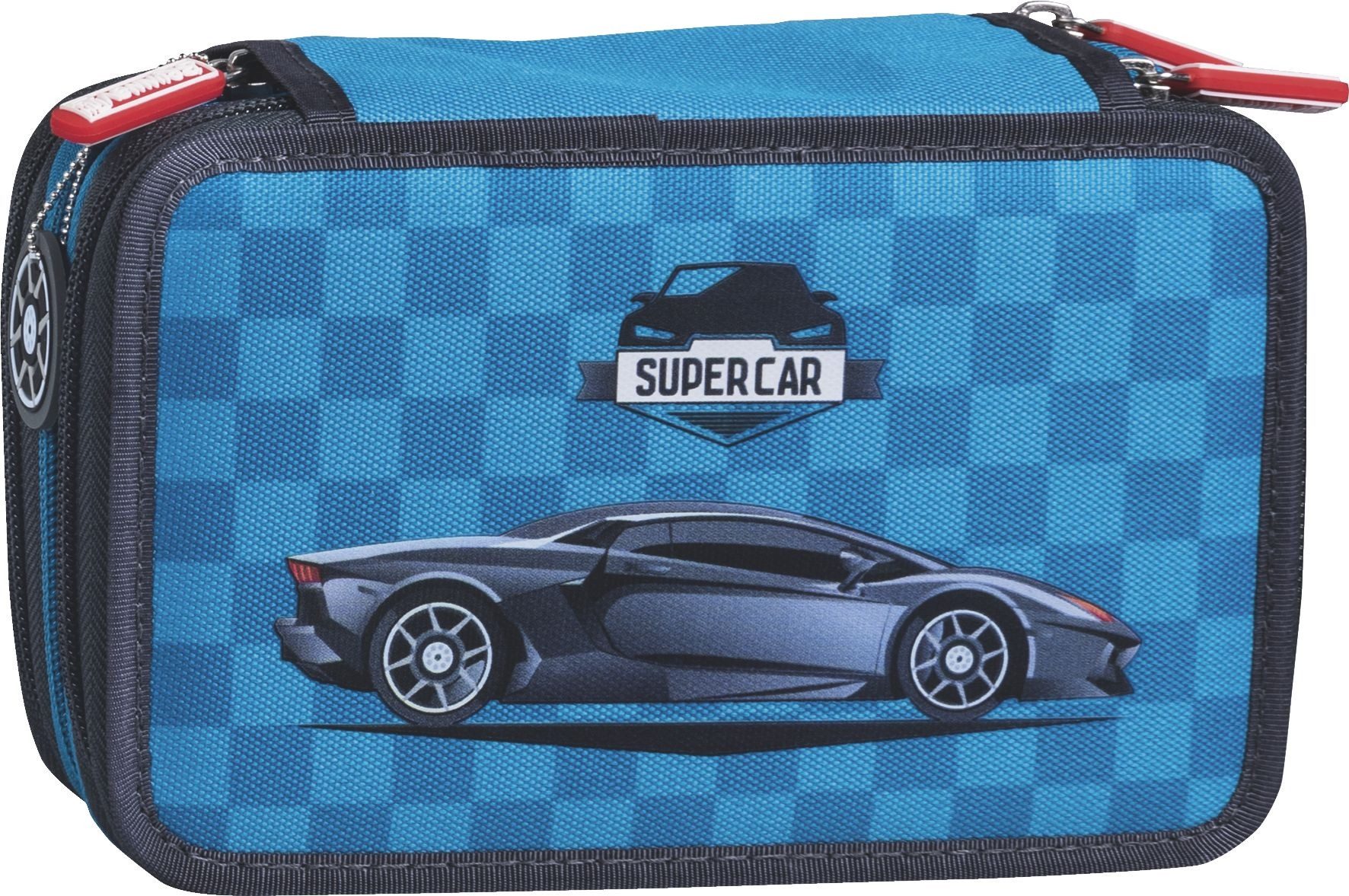 BRUNNEN Federtasche Schülerer-Etui 3 Reissverschlüsse Supercar2
