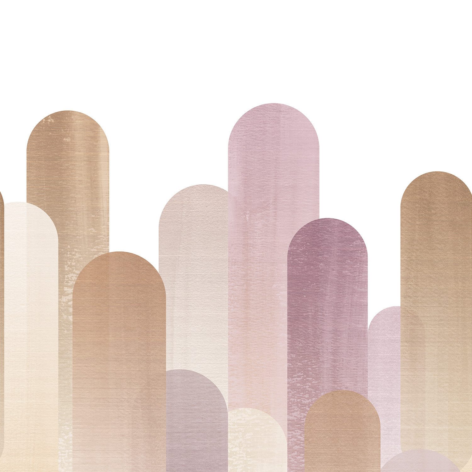 Rasch Fototapete Eleganz in goldenen Formen - Roomblush Ovals RB477 - 2,80m x 1,50m, glatt, Elegant, Retro, Modern, (1 St), Eleganz durch runde Formen