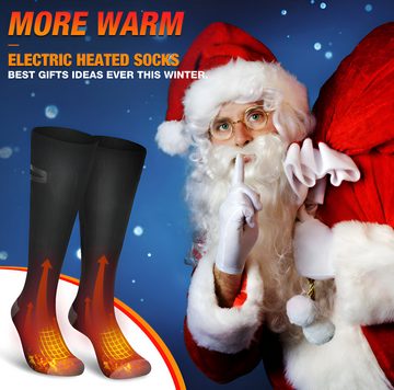 HIYORI Thermosocken Elektrisch Beheizte Socken – USB Ladung, 3 Temperaturstufen Winterstrümpfe