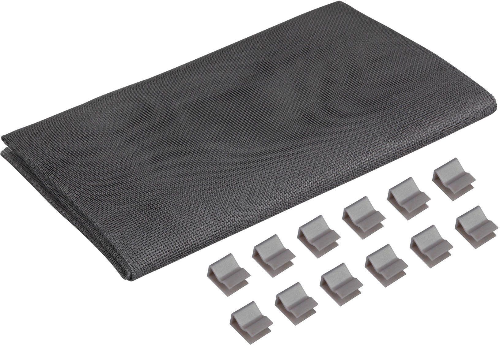 Windhager Lichtschachtabdeckung zuverlässiger Schutz vor Laub, Ungeziefer, Kellerschat Schutzgitter, (1-St), individuell kürzbar, erhältlich in Alu-, Edelstahl-, Fiberglasgewebe