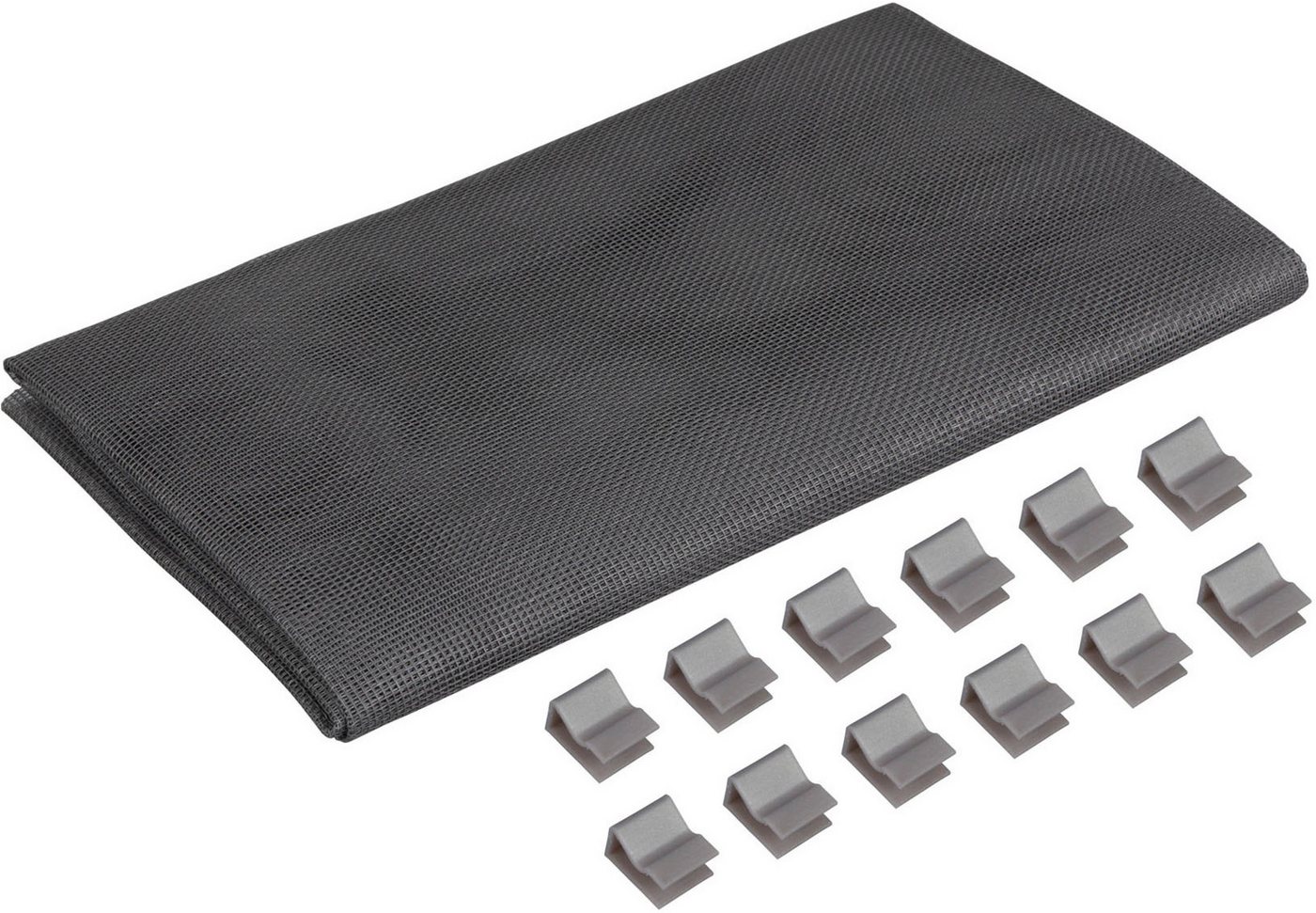 Windhager Lichtschachtabdeckung zuverlässiger Schutz vor Laub, Ungeziefer, Kellerschacht Schutzgitter, (1-St), individuell kürzbar aus Fiberglasgewebe