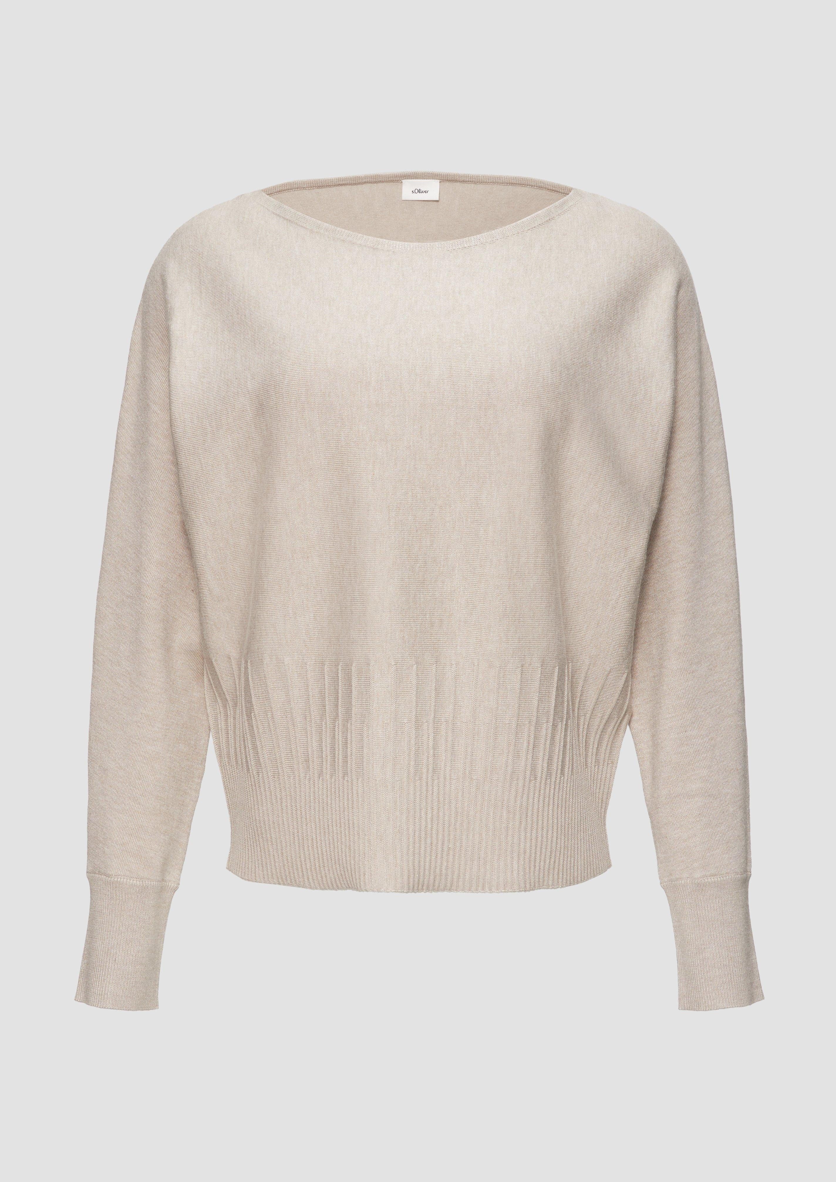 s.Oliver BLACK LABEL Strickpullover mit Strukturmuster günstig online kaufen